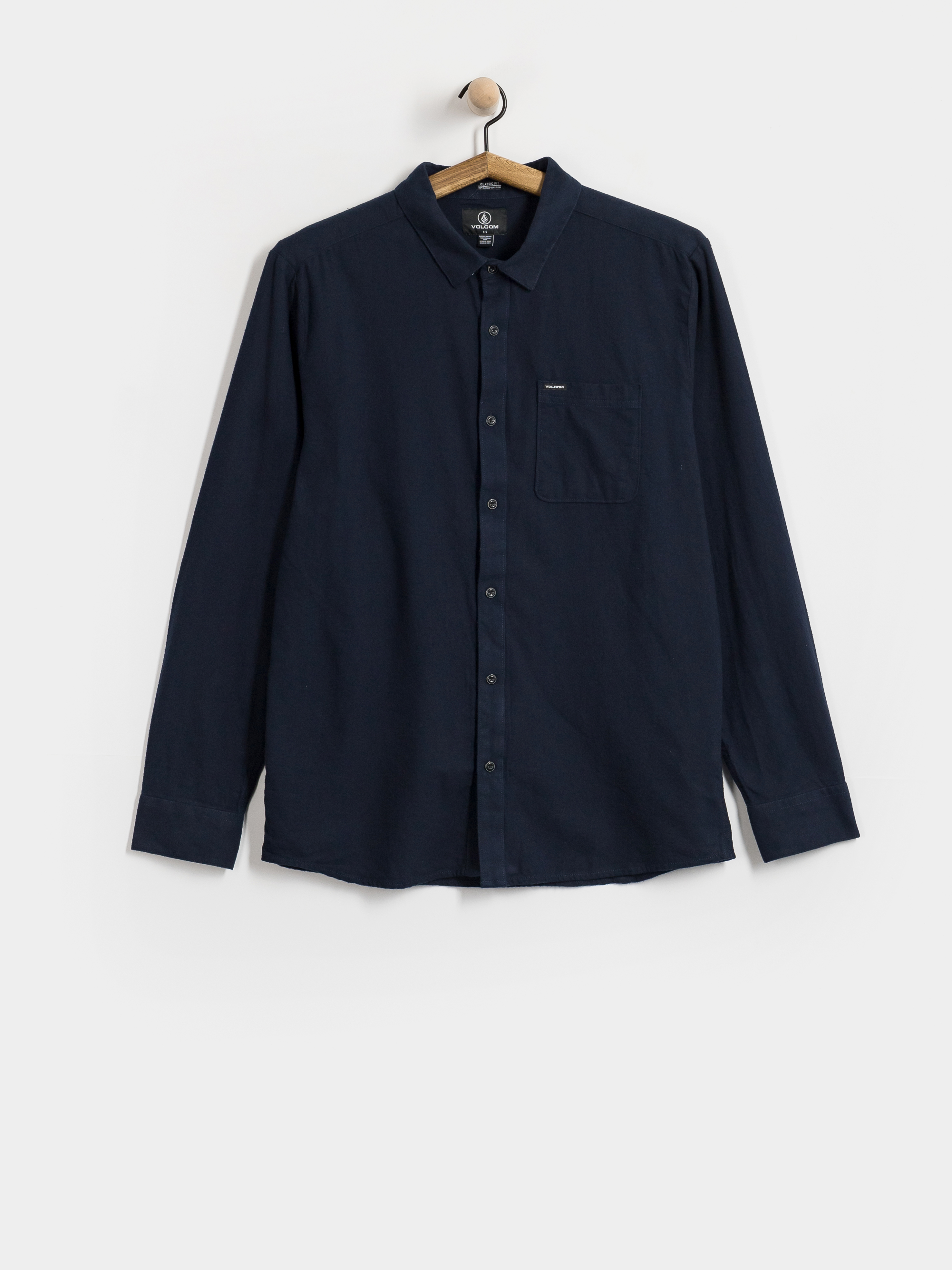 Volcom Caden Solid Ls Hemd (marine)