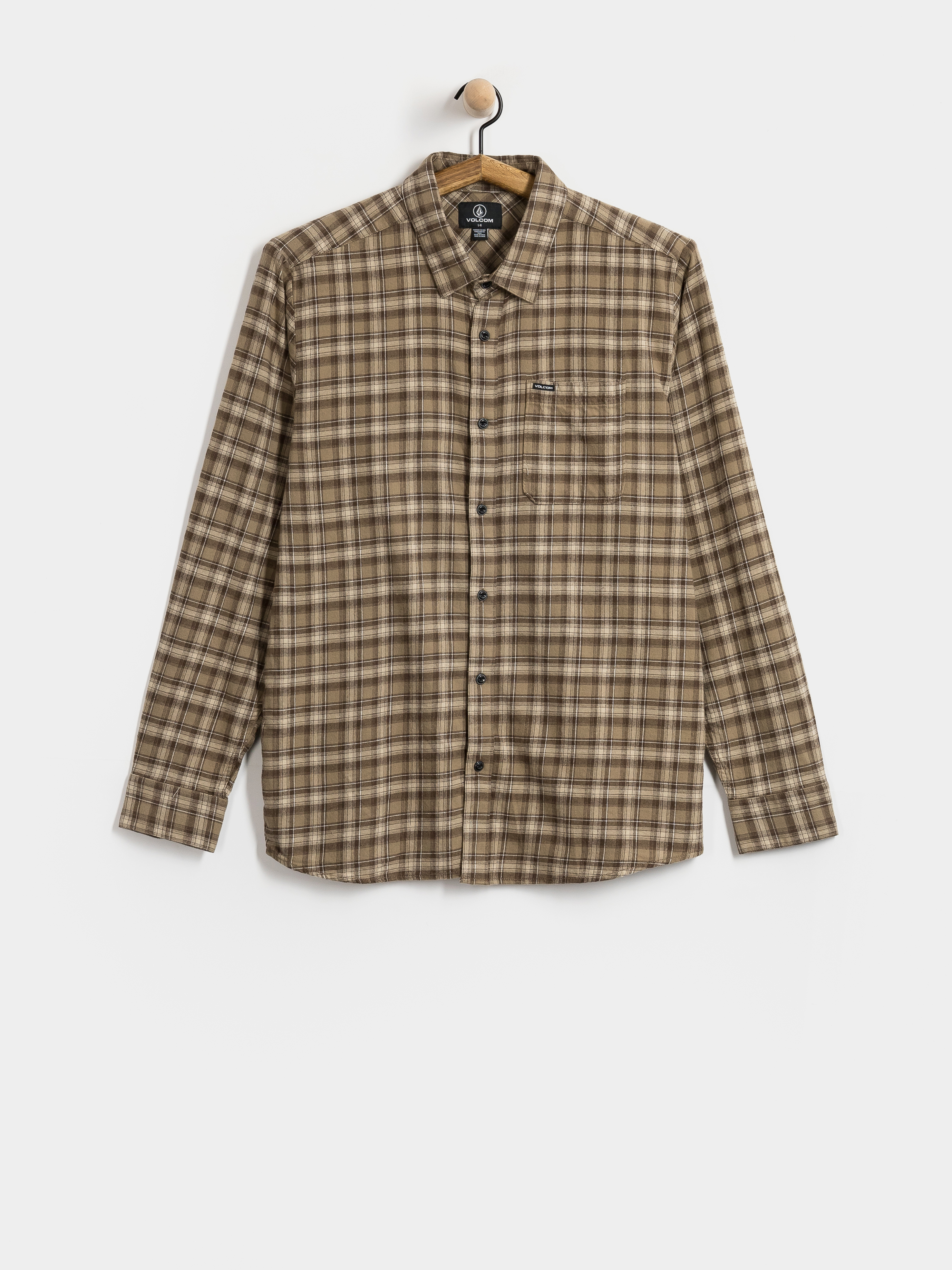 Volcom Caden Plaid Ls Hemd (light khaki)