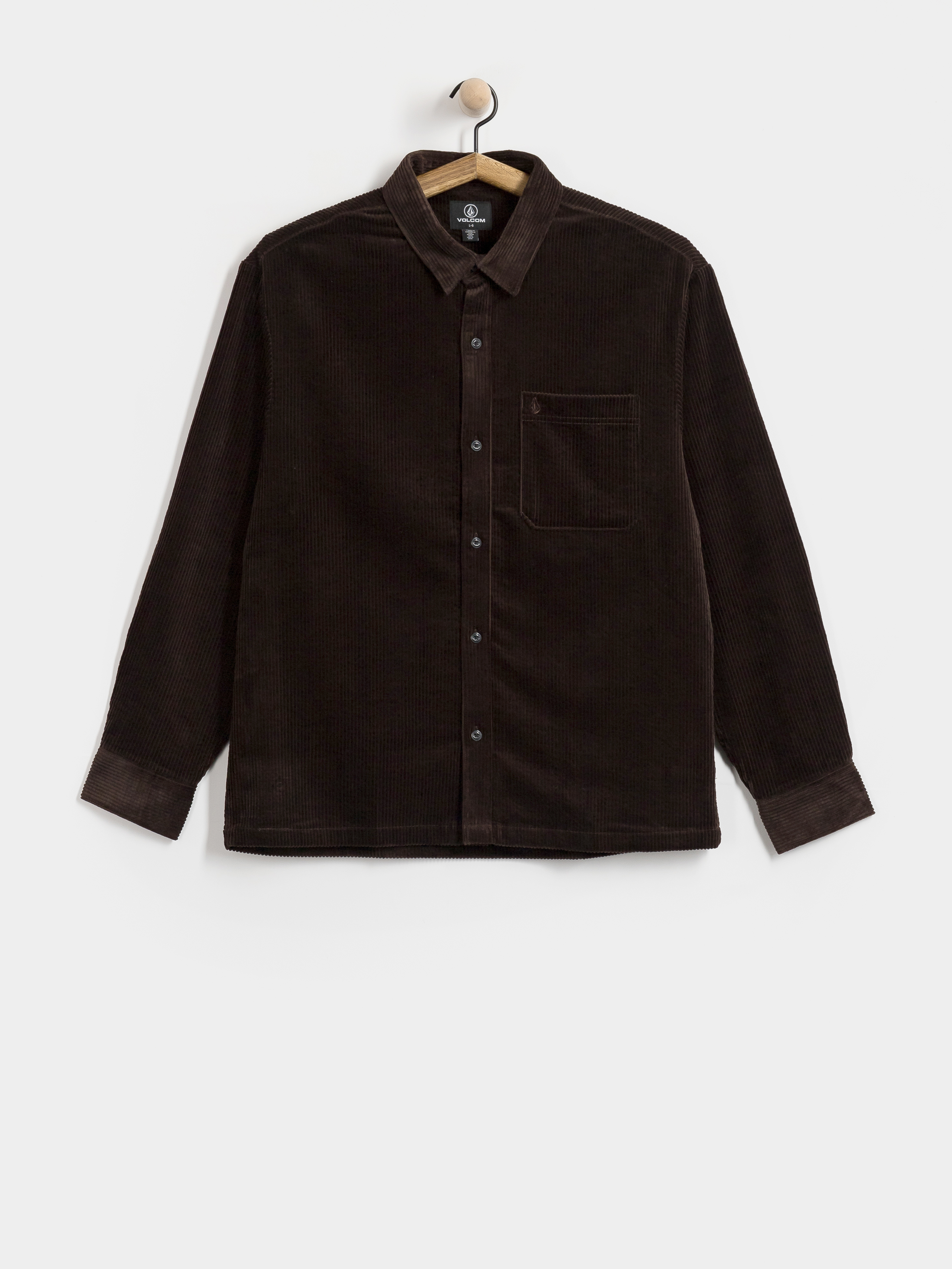 Volcom Fostered II Cord Ls Shirt (cacao)