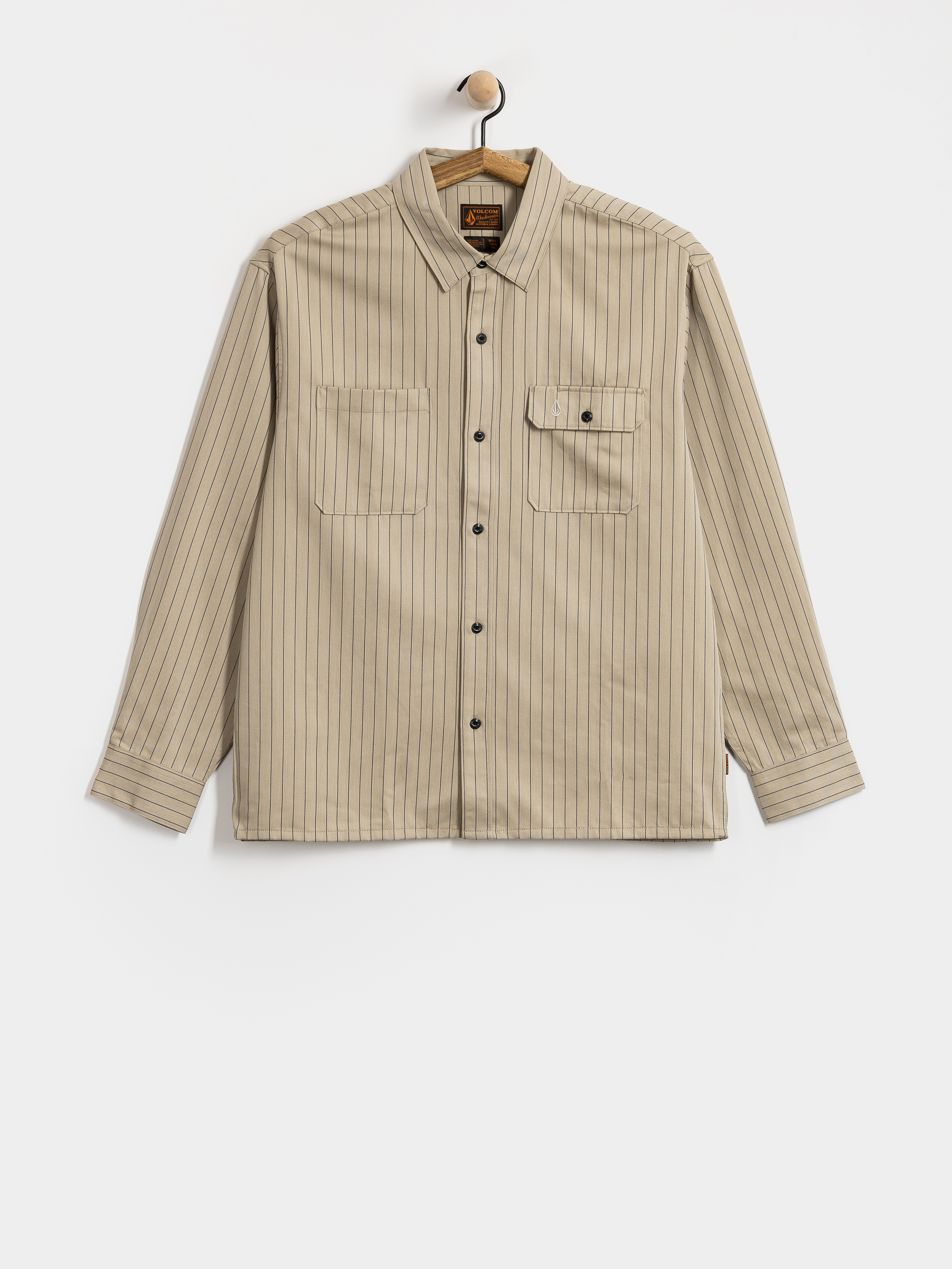 Volcom Tradestone Ls Hemd (light khaki)