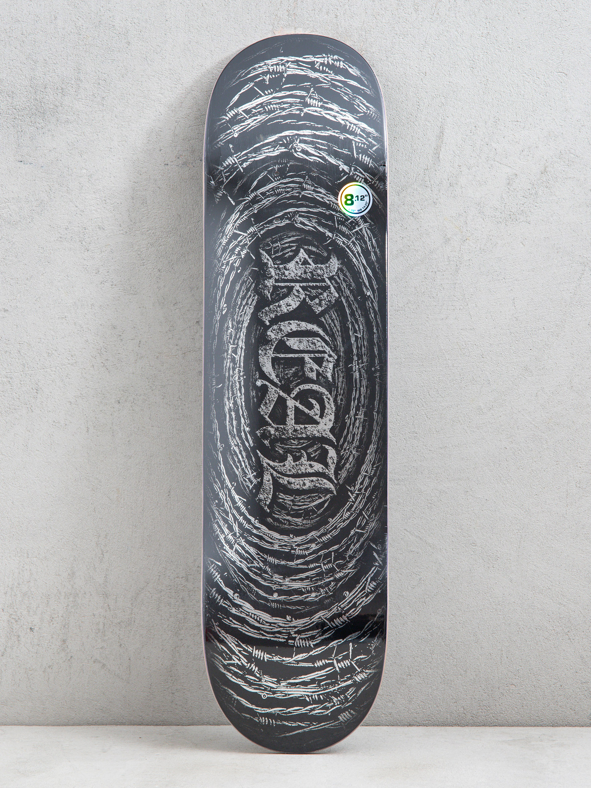 Real Team Barbed Wire Foil Oval Deck (black)