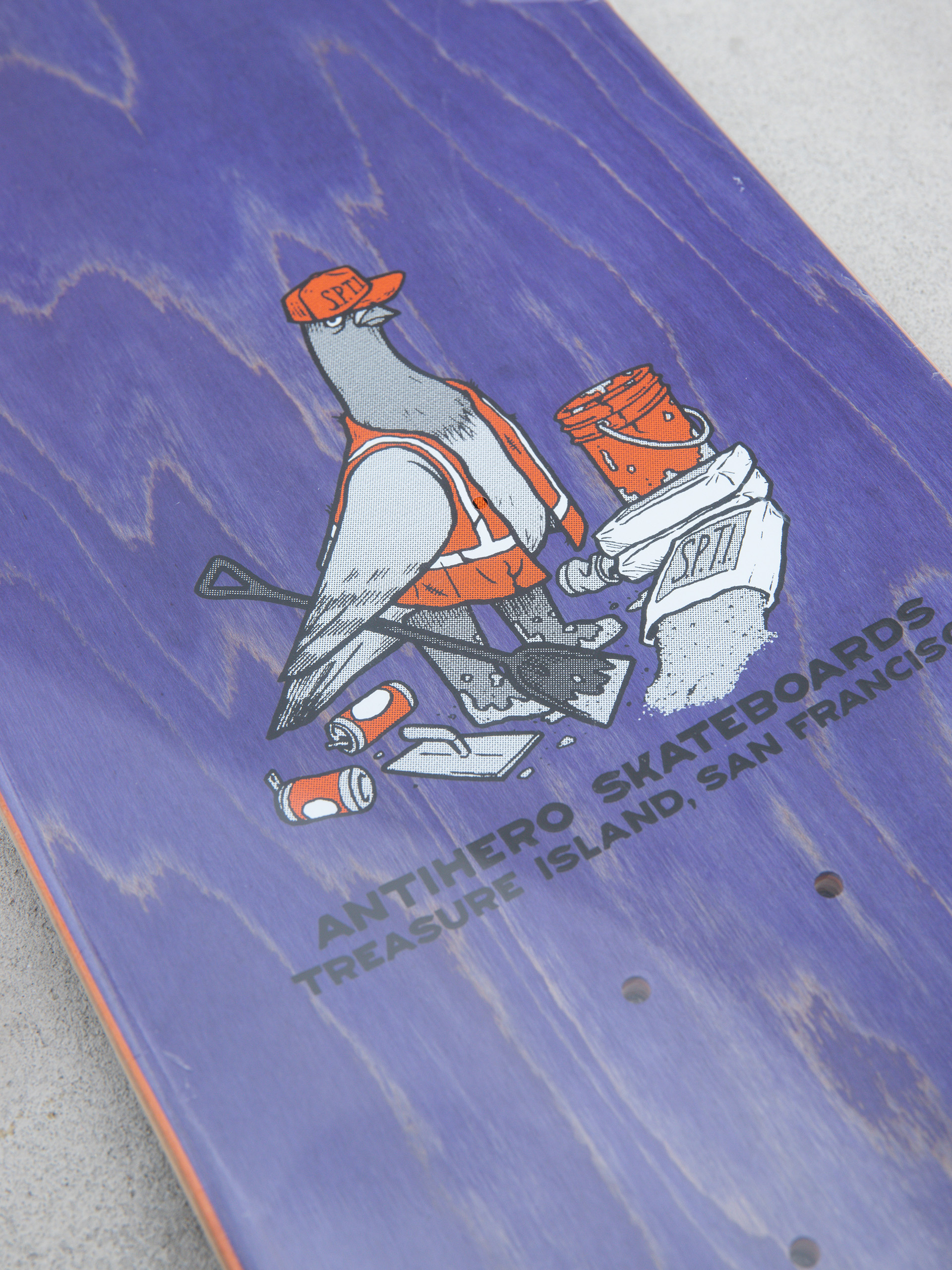 Antihero Treasure Island Eagle Deck (grey)