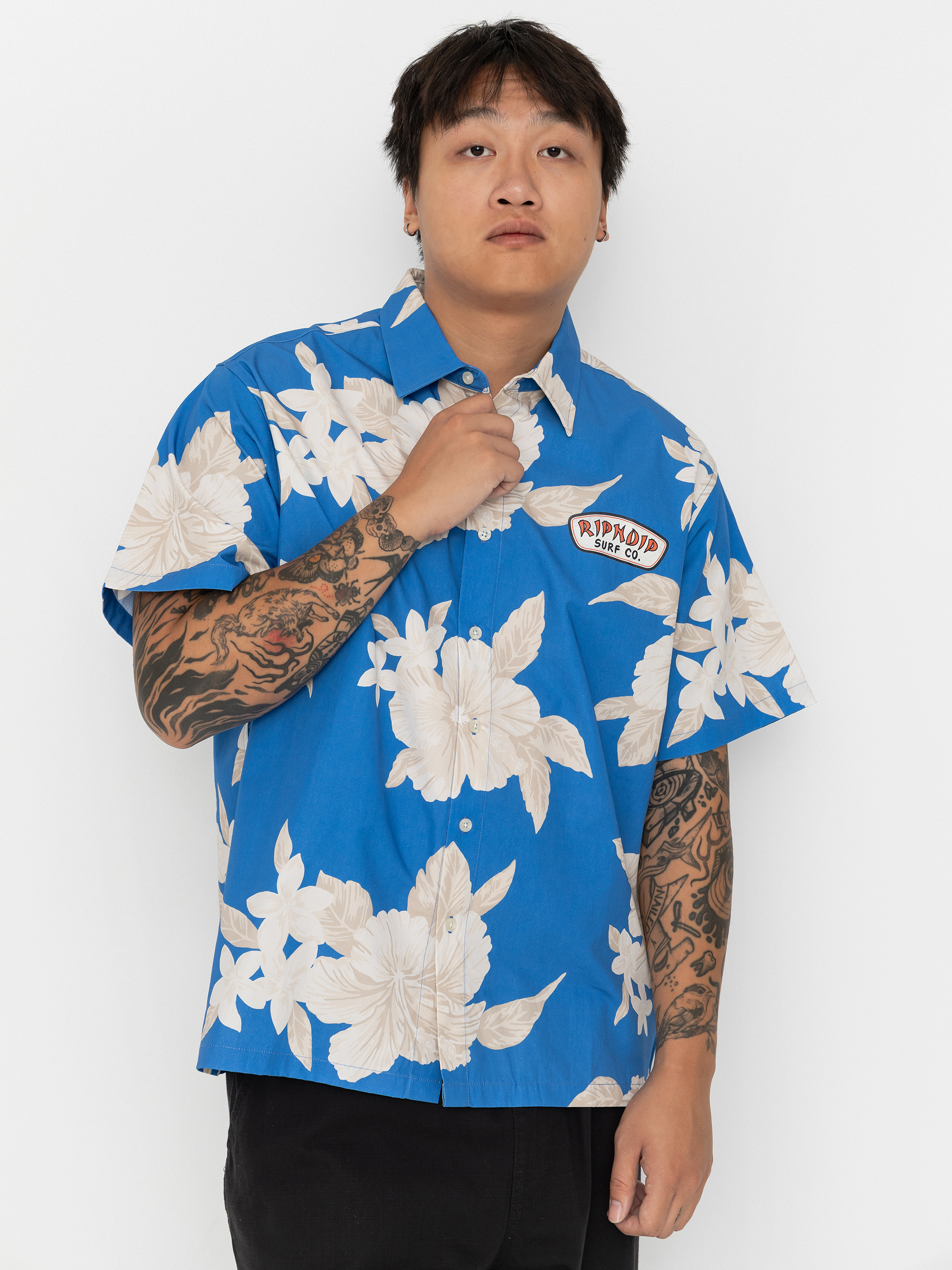 RipNDip Surf Co Hemd (blue/cream)