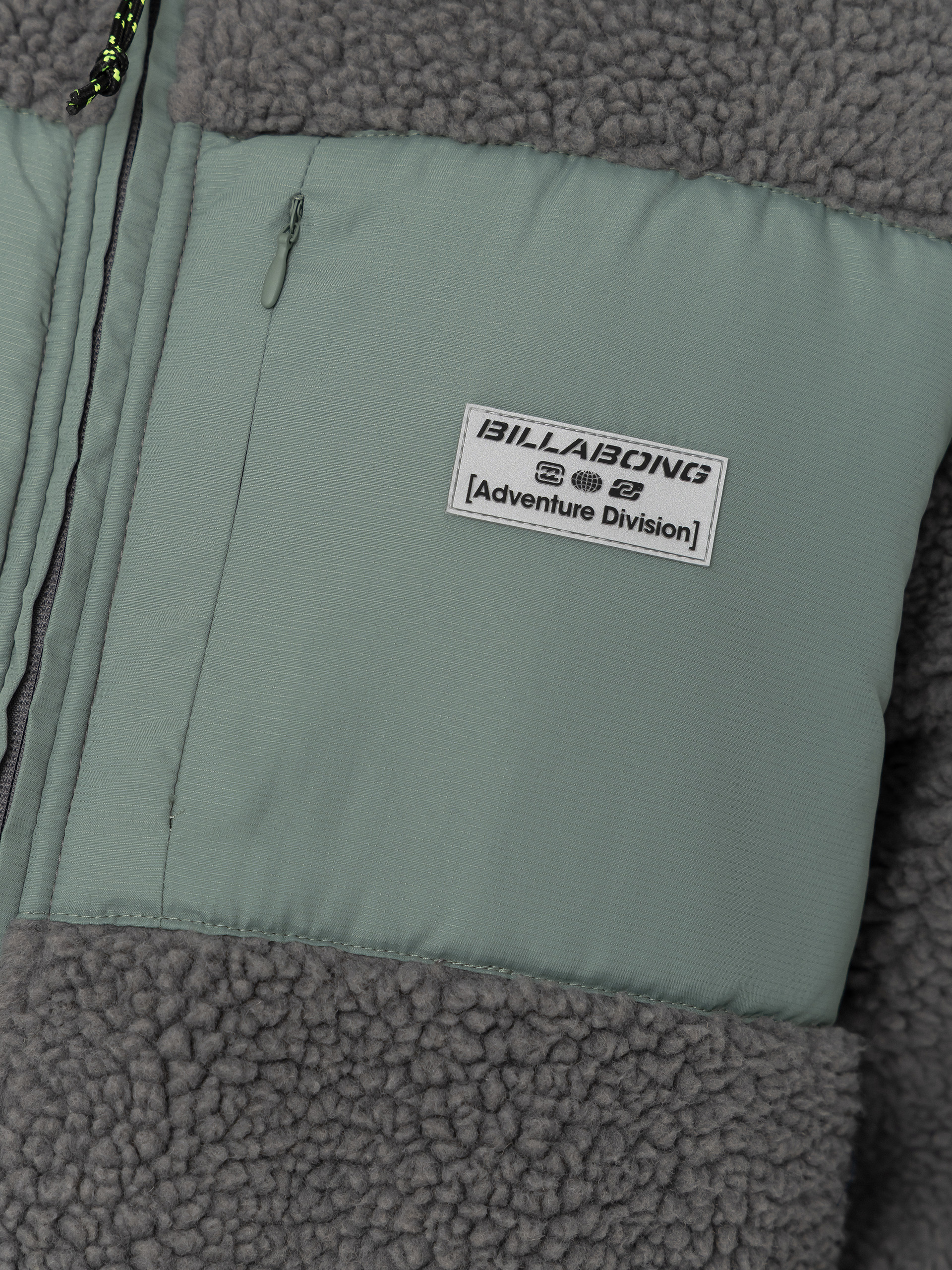 Herren Billabong Fleece Jacke Canyon Trail Zip (pewter)