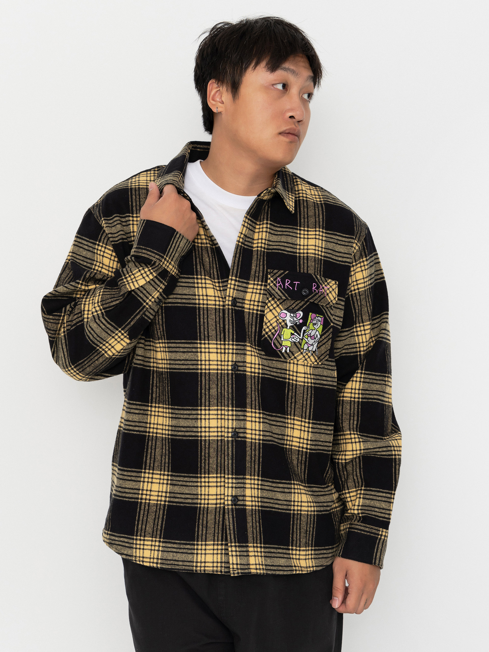 Volcom Fa Ozzy Plaid Shirt (mustard)