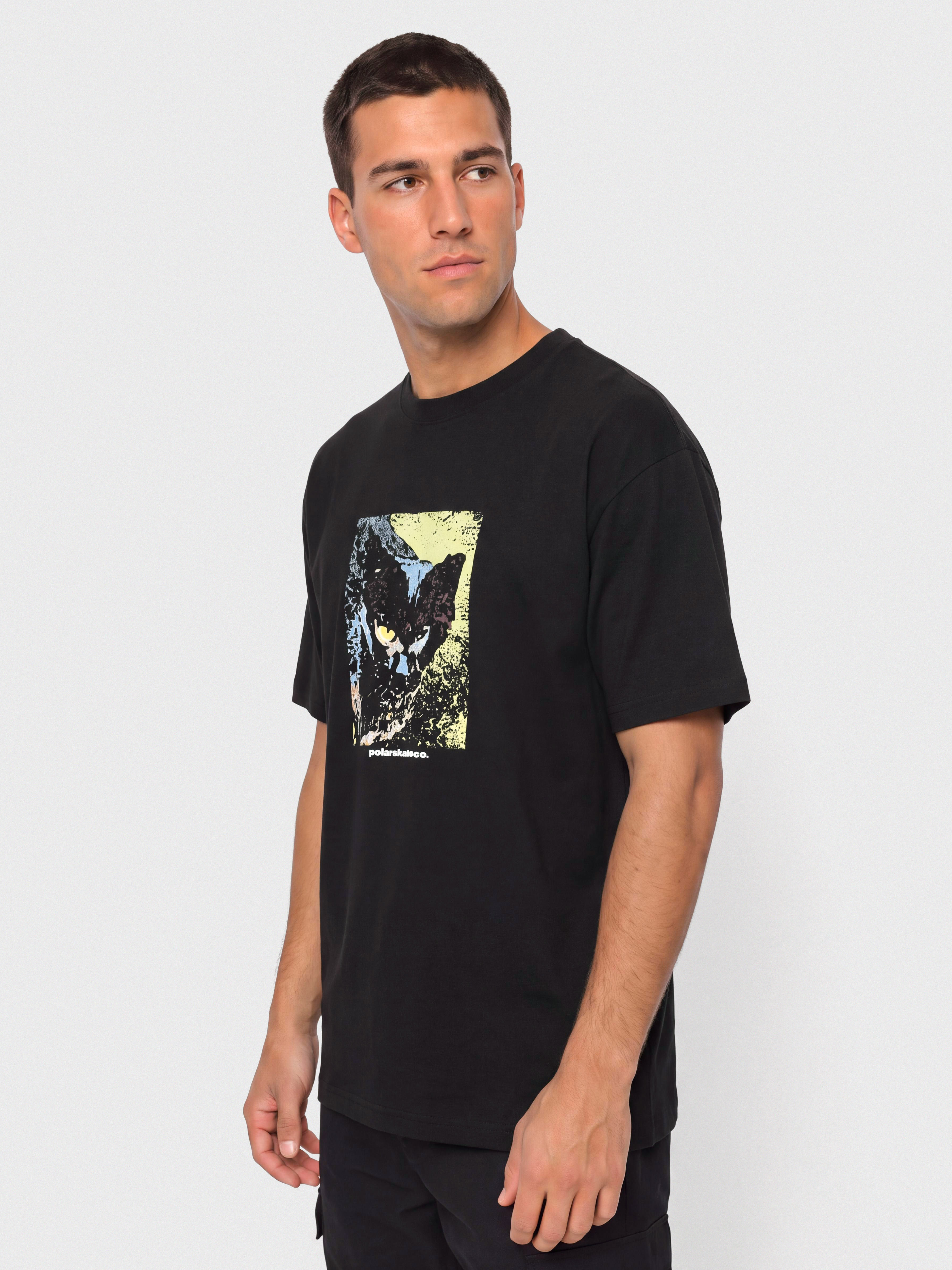 Polar Skate Cat T-Shirt (black)