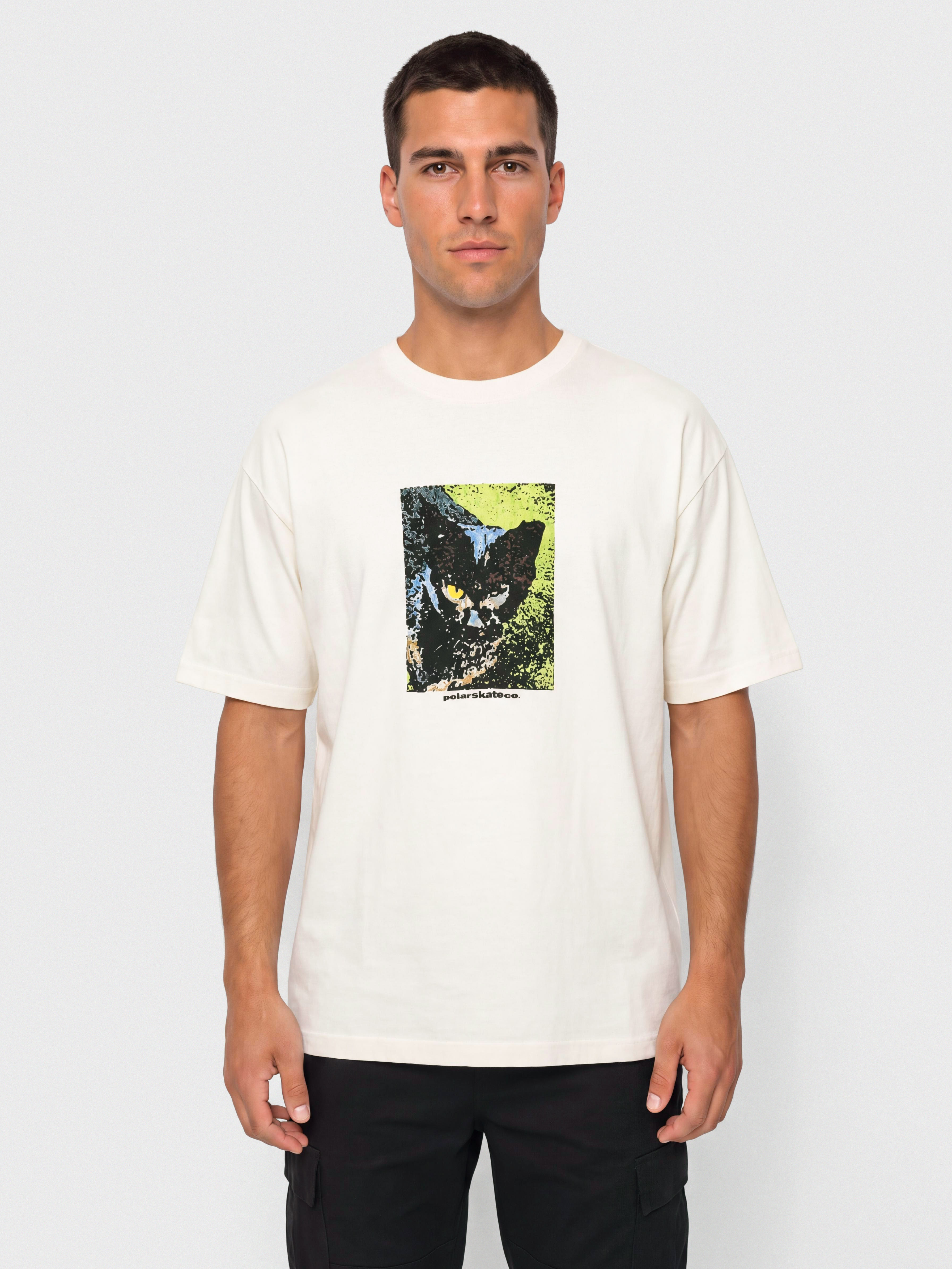 Polar Skate Cat T-Shirt (ivory)