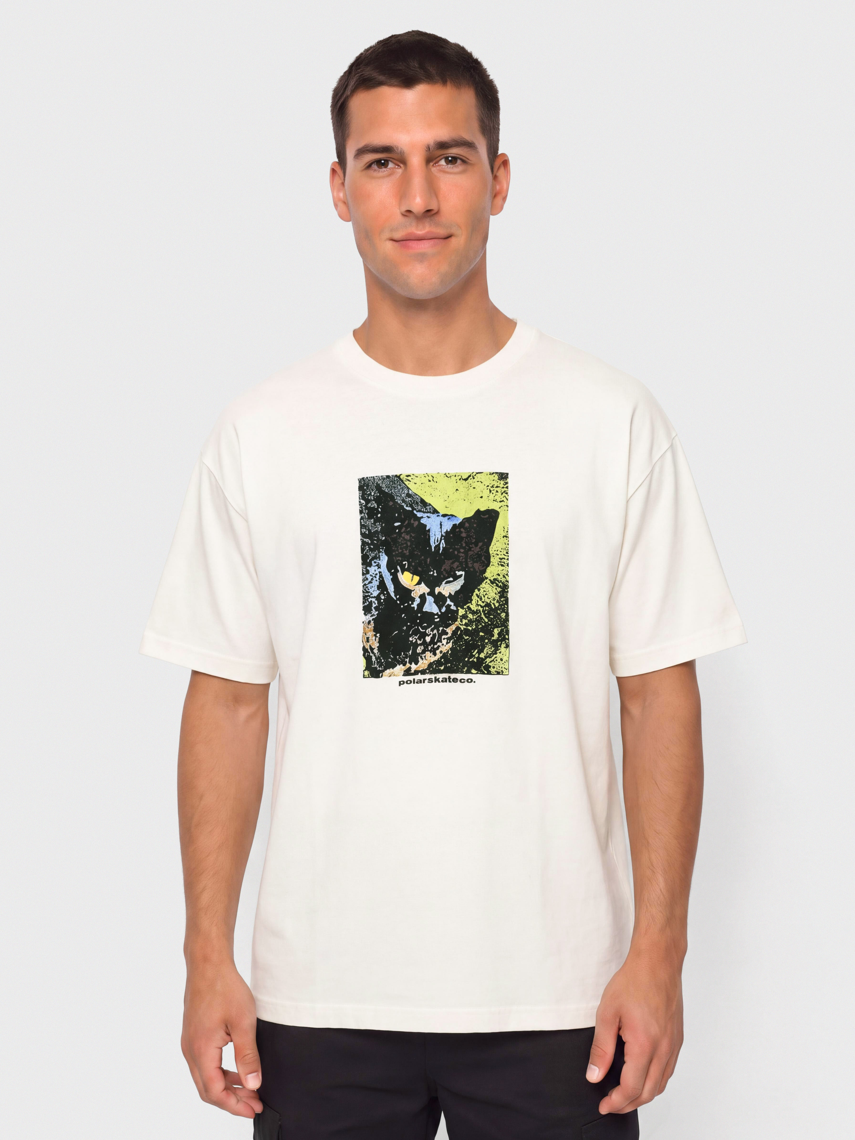 Polar Skate Cat T-Shirt (ivory)