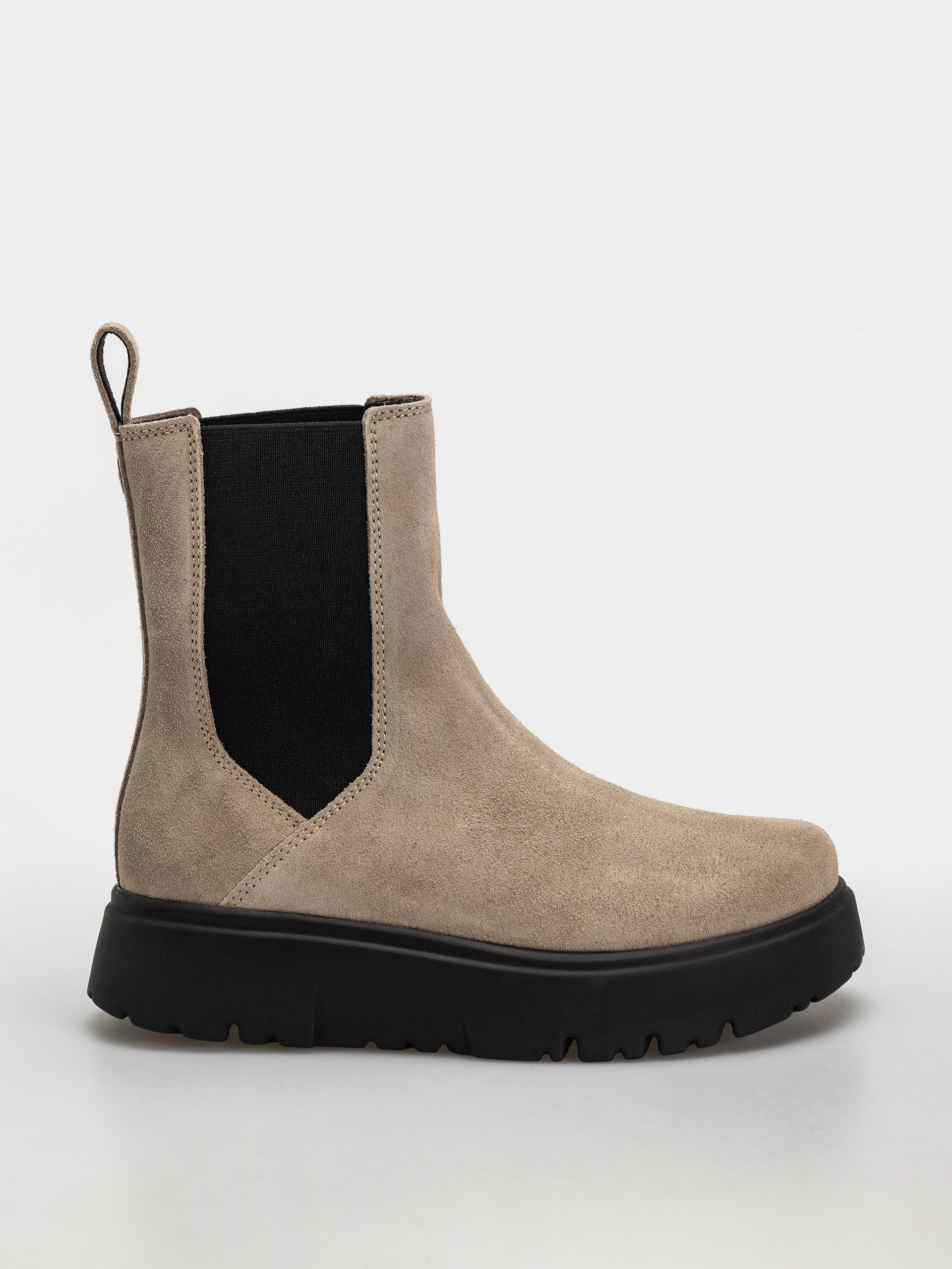 Birkenstock Theda Chelsea Suede Leather Narrow Wmn Schuhe (taupe)