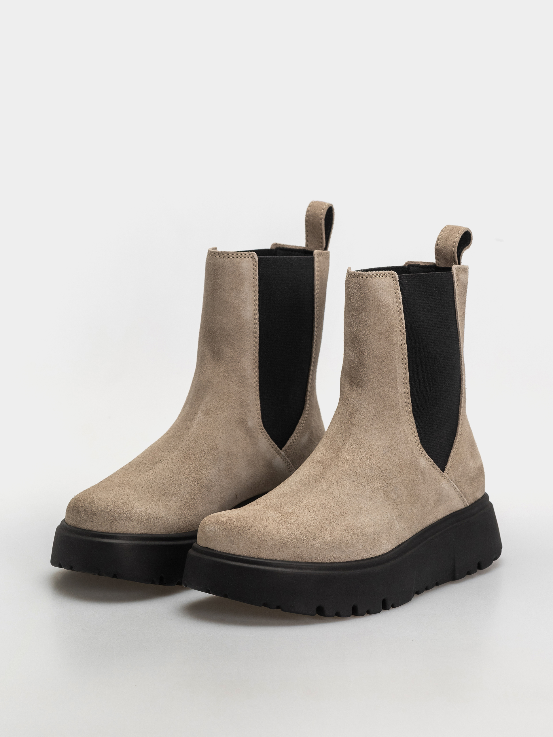 Birkenstock Theda Chelsea Suede Leather Narrow Wmn Shoes (taupe)