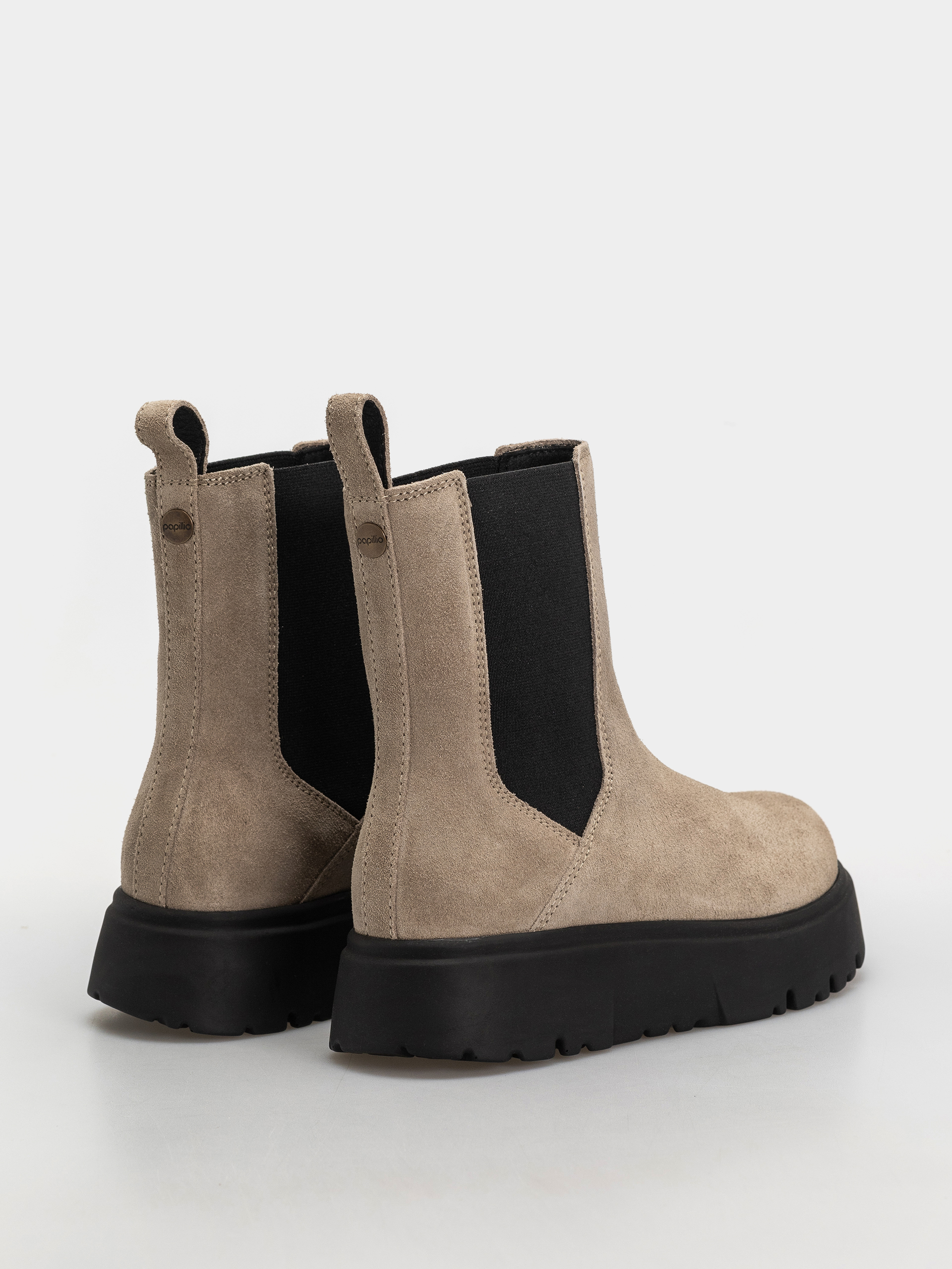 Birkenstock Theda Chelsea Suede Leather Narrow Wmn Schuhe (taupe)