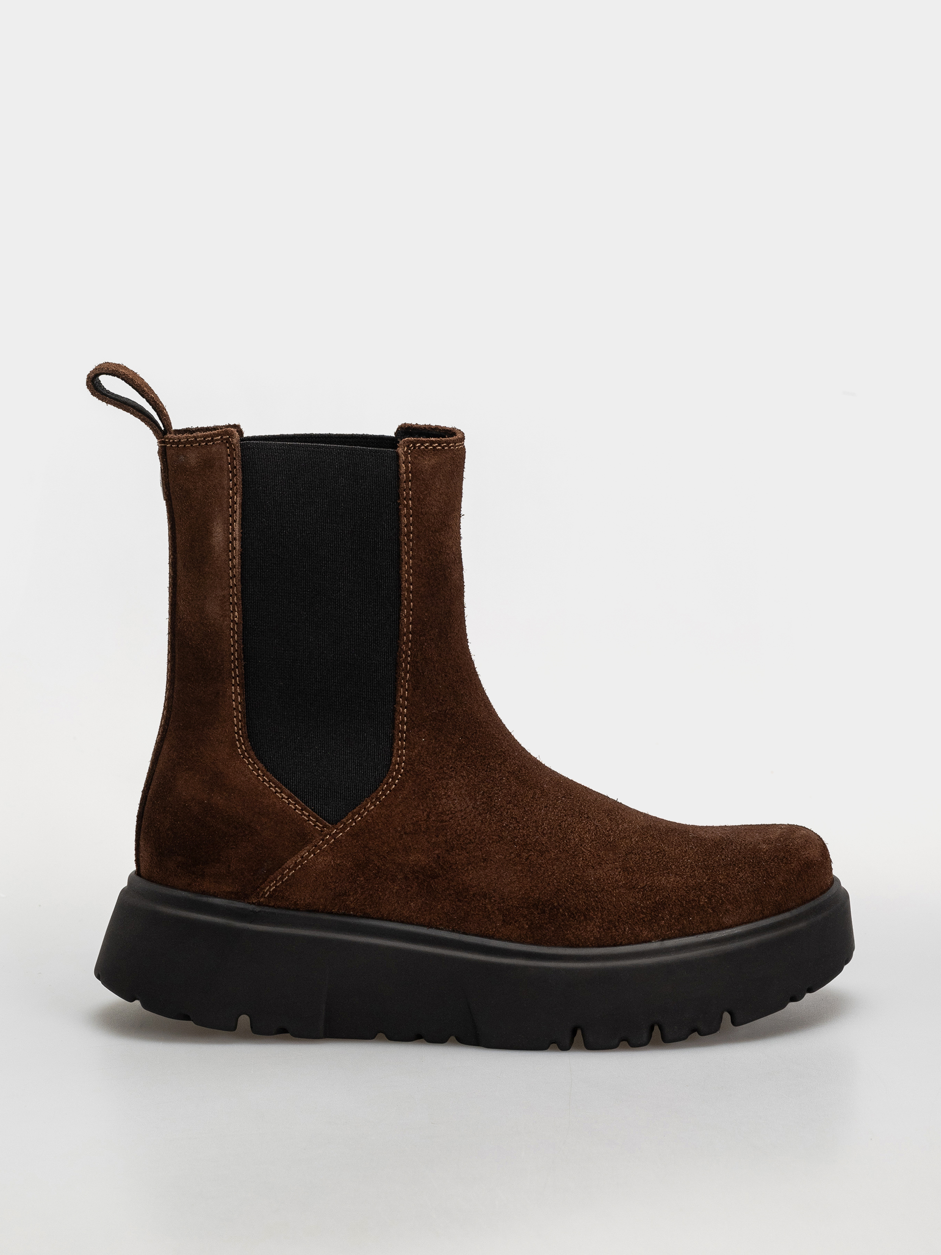 Birkenstock Theda Chelsea Suede Leather Narrow Wmn Schuhe (carafe)