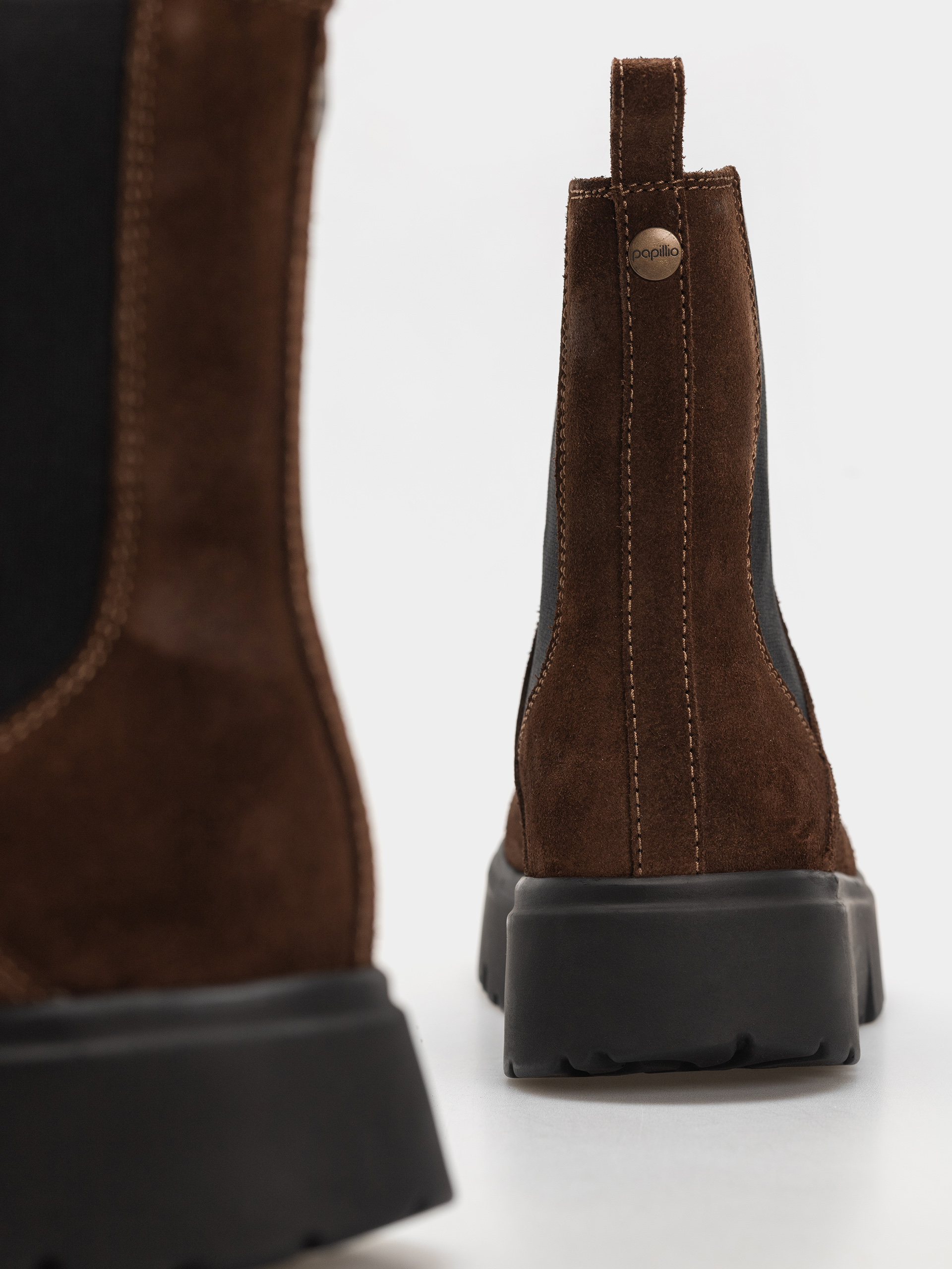 Birkenstock Theda Chelsea Suede Leather Narrow Wmn Schuhe (carafe)