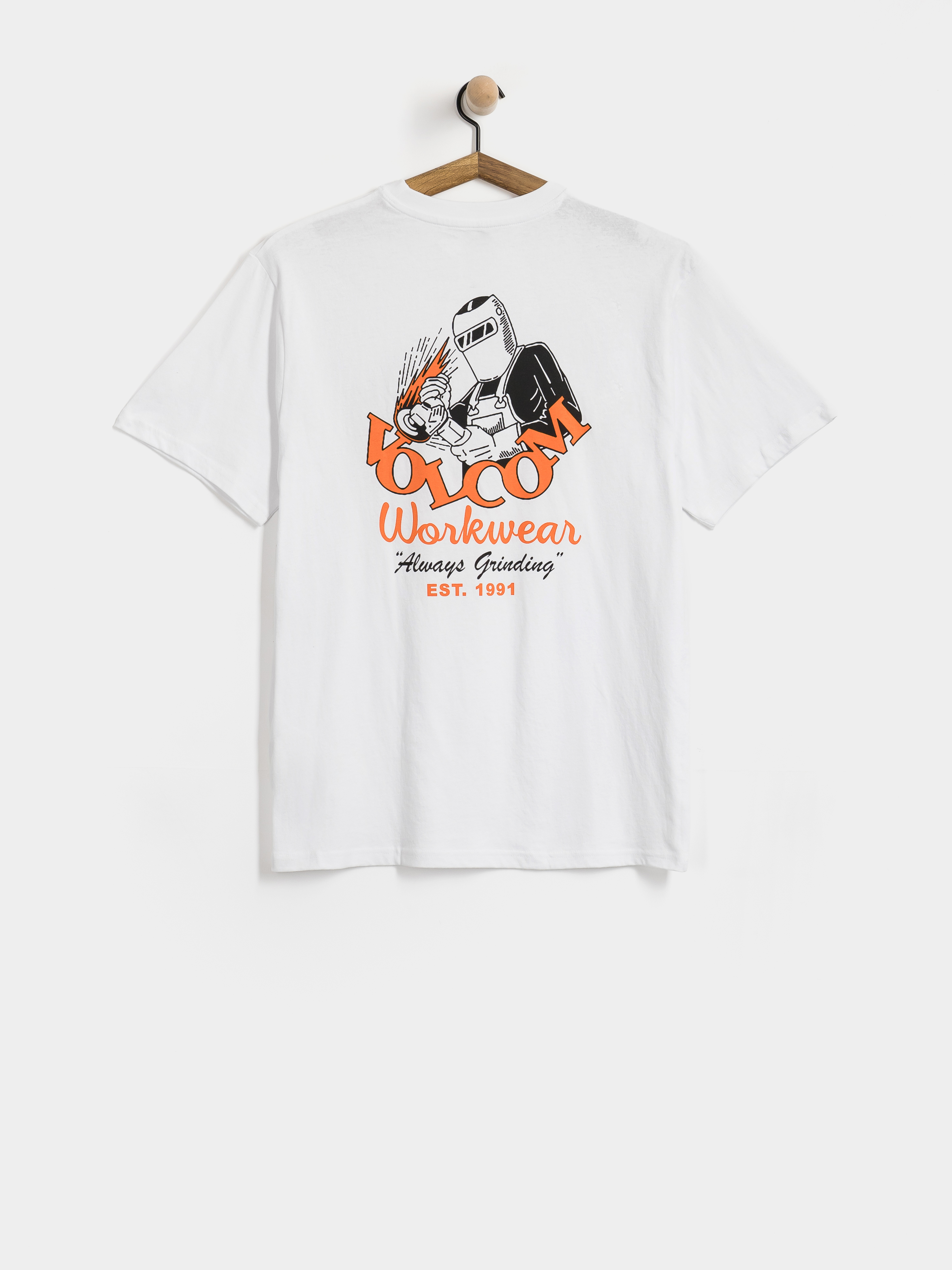 Volcom T-Shirt Always Grinding (white)