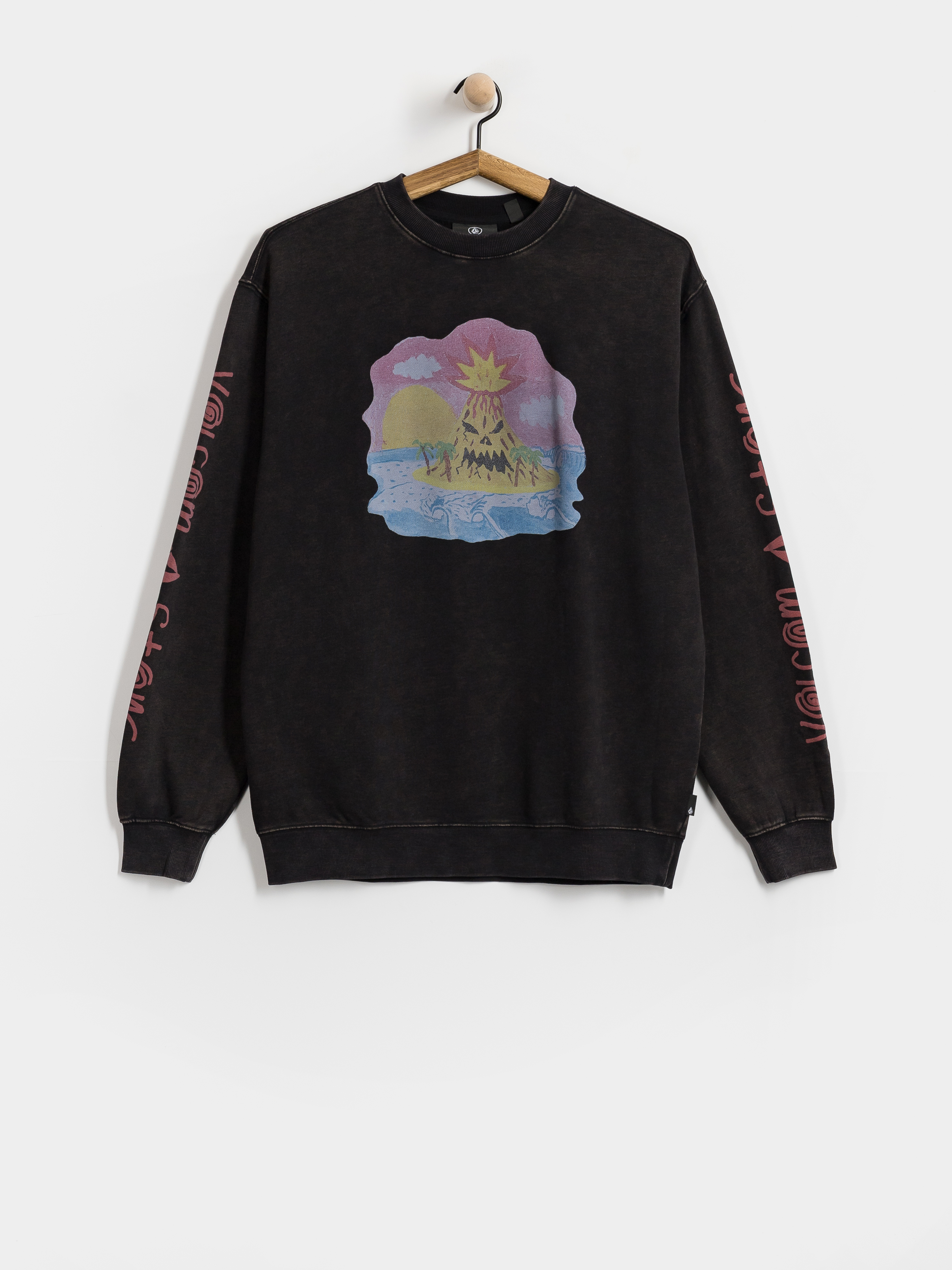 Volcom Sweatshirt Fa Ozzy Crew (light acid black)