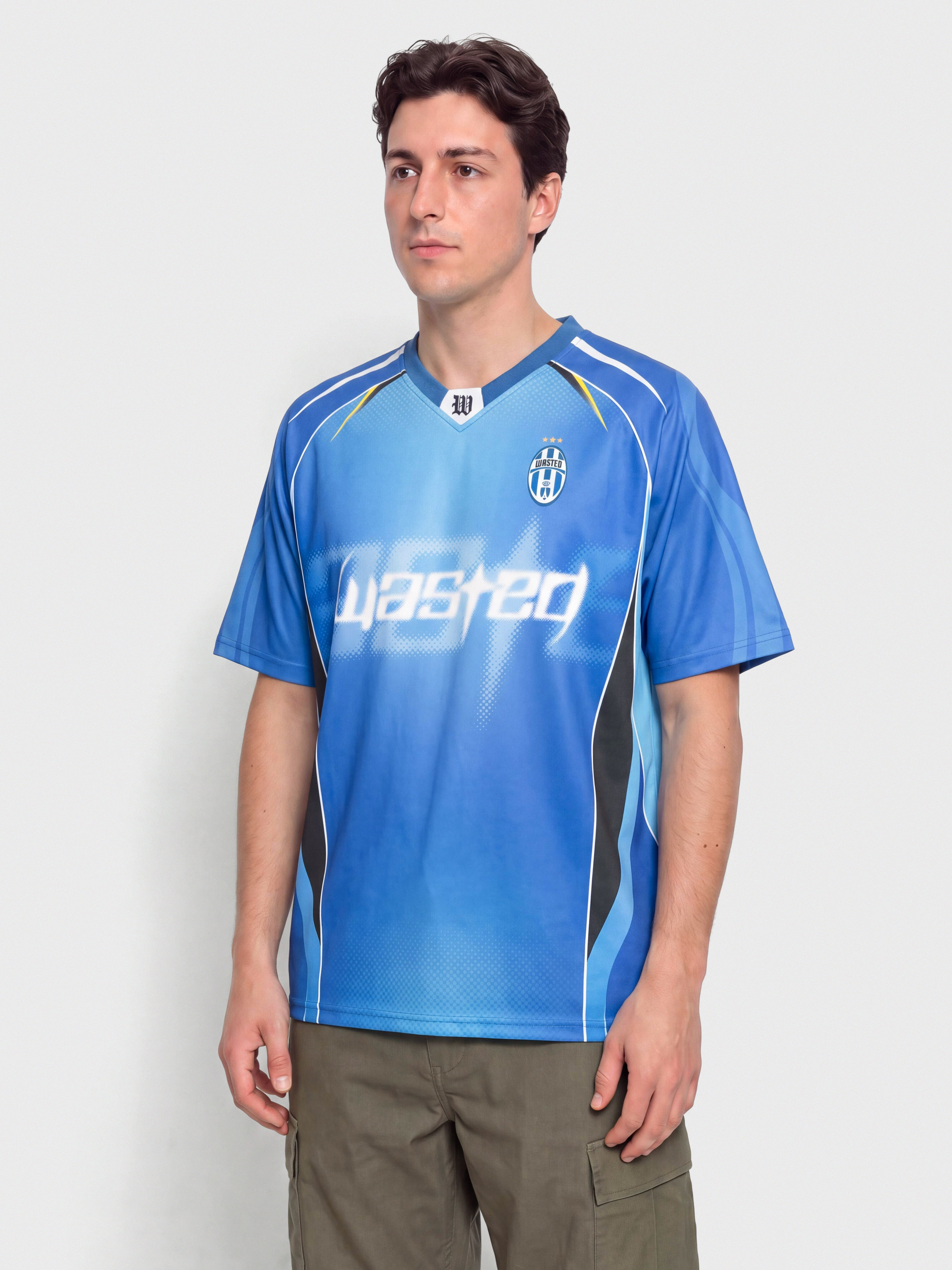 Wasted Paris Ambrosiana Football Jersey T-Shirt (arena blue)