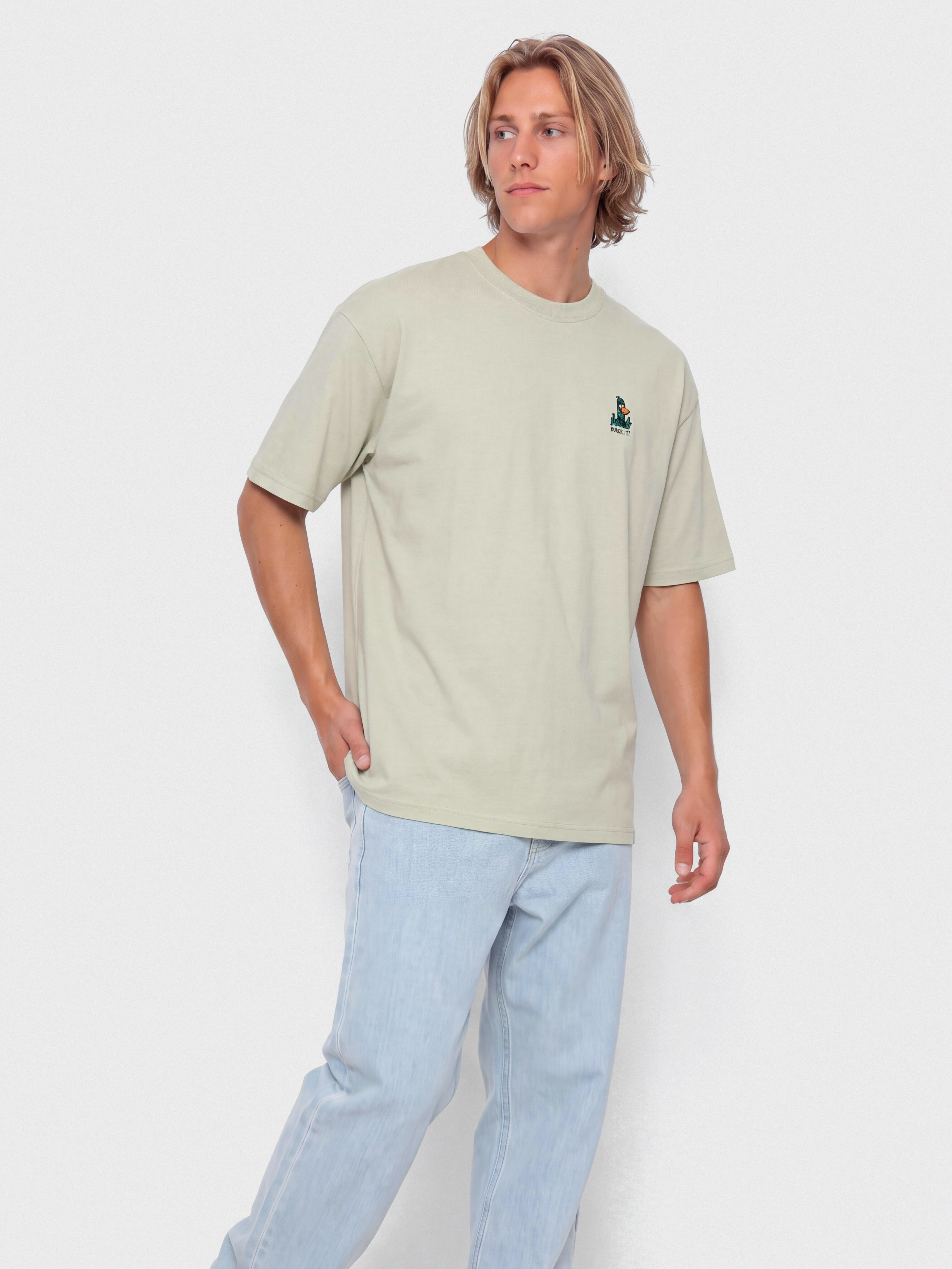 Iriedaily What The Duck T-Shirt (light sage)