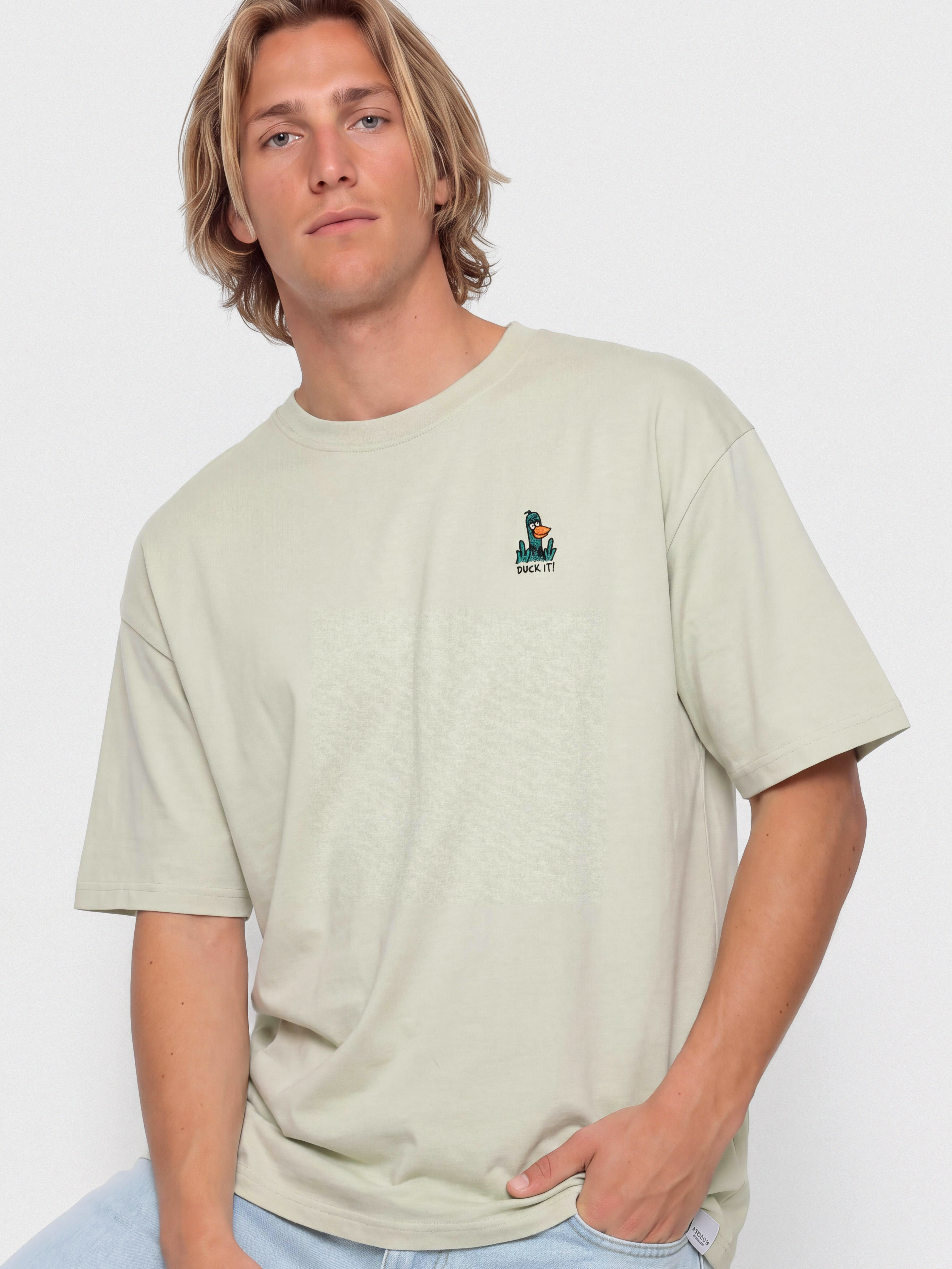 Iriedaily What The Duck T-Shirt (light sage)