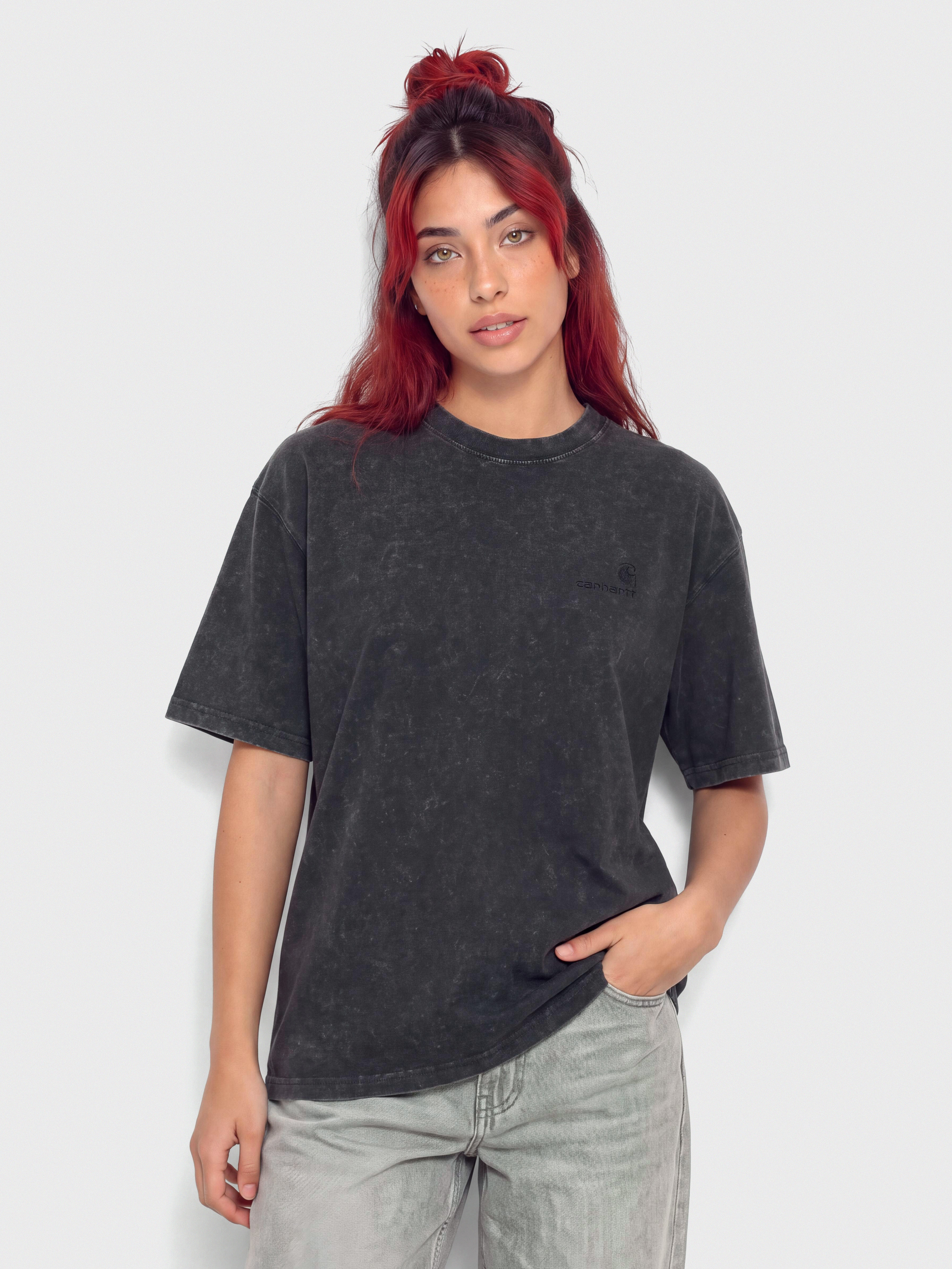 Carhartt WIP Lambert Wmn T-Shirt (black/moon wash)