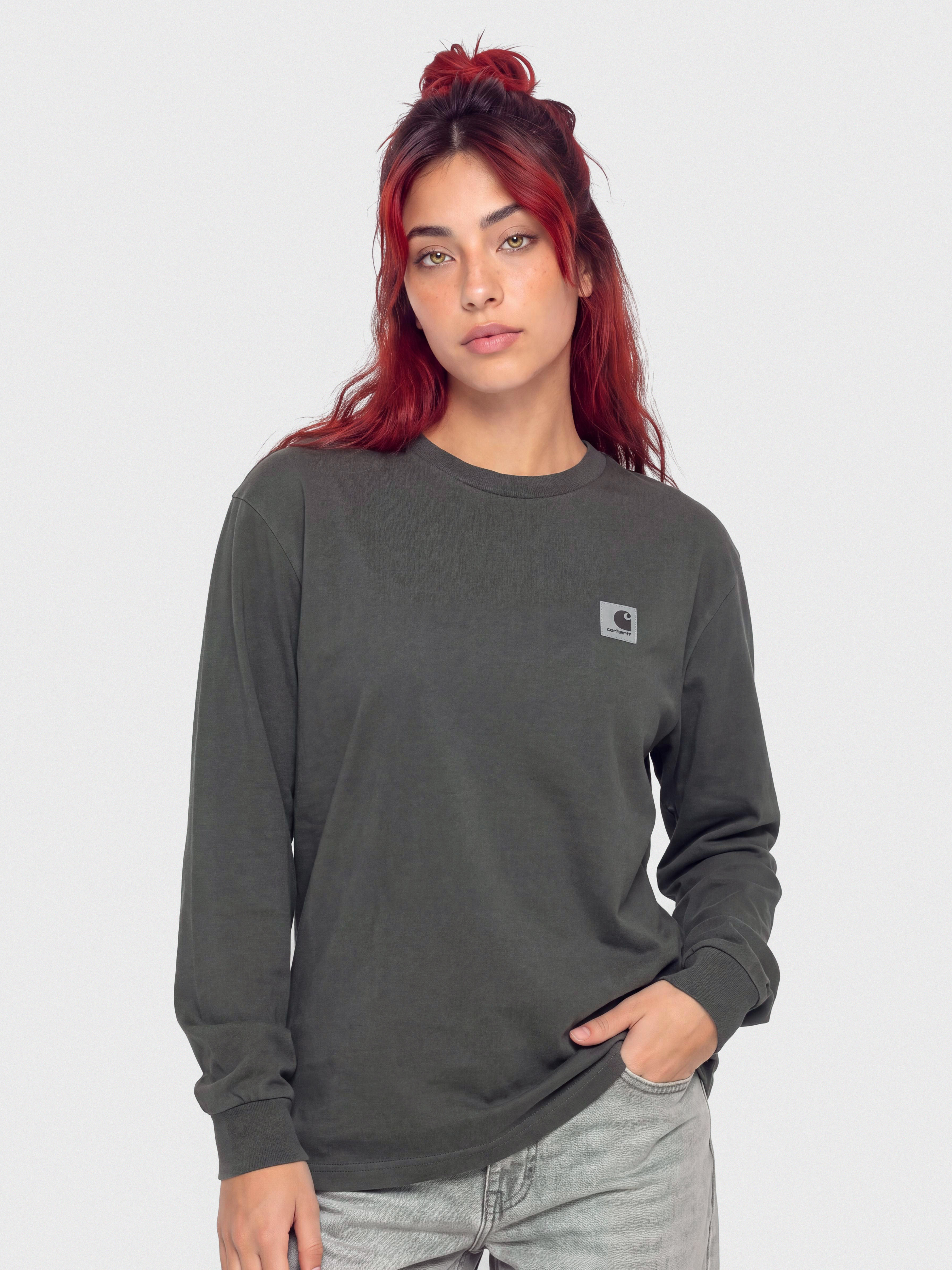 Carhartt WIP Longsleeve Nelson Wmn (black/garment dyed)