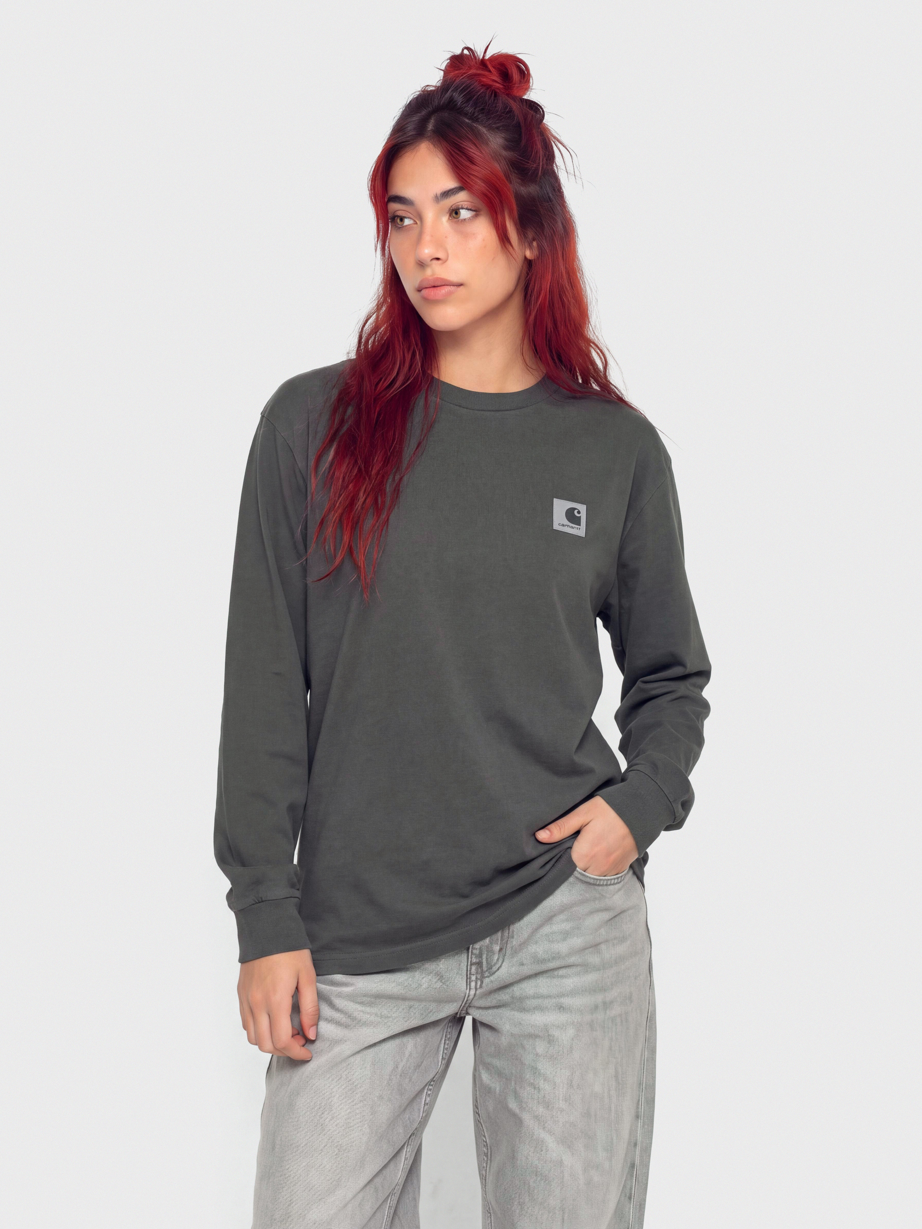 Carhartt WIP Longsleeve Nelson Wmn (black/garment dyed)