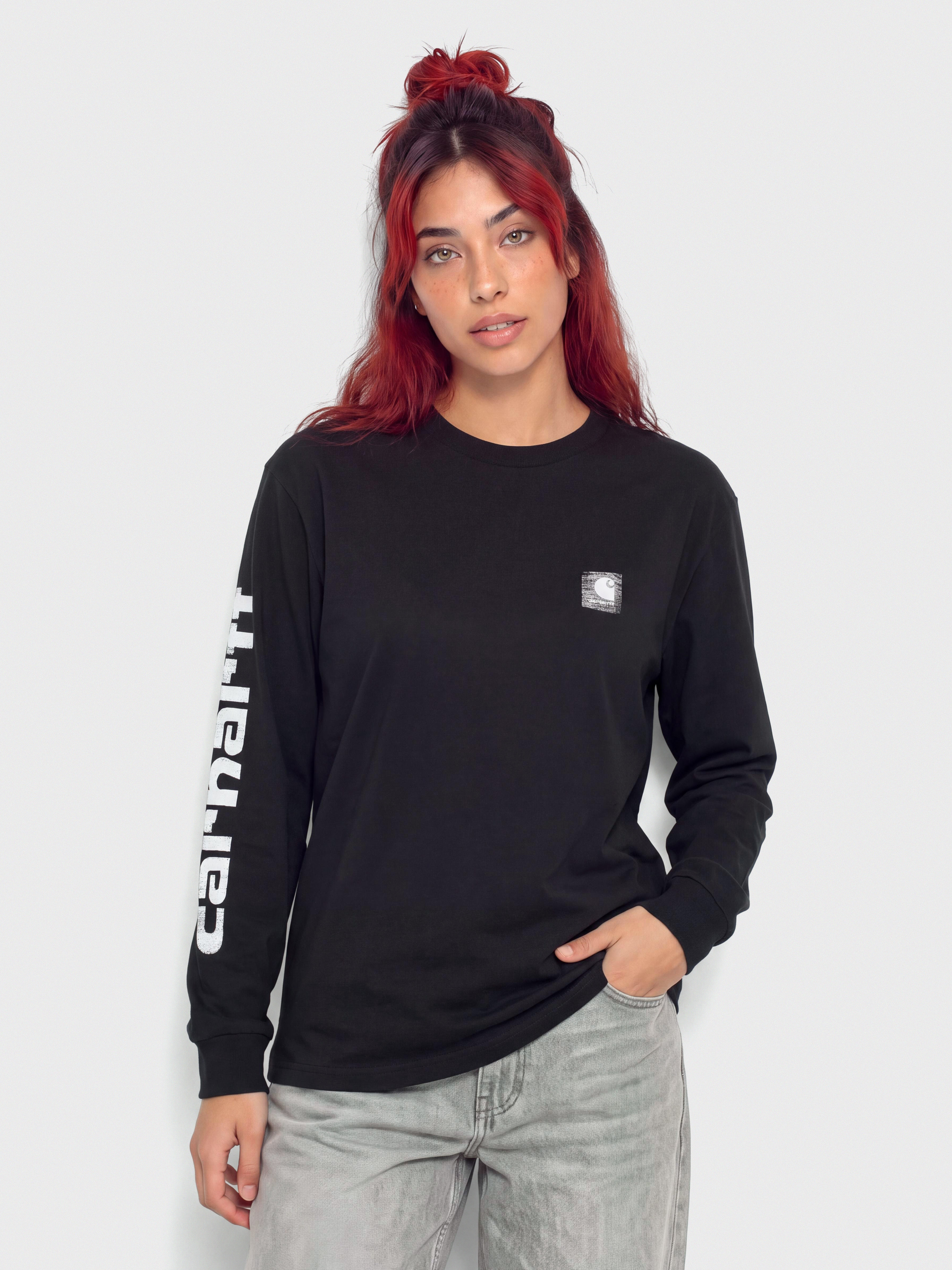 Carhartt WIP Longsleeve Archive Script Wmn - black (black)