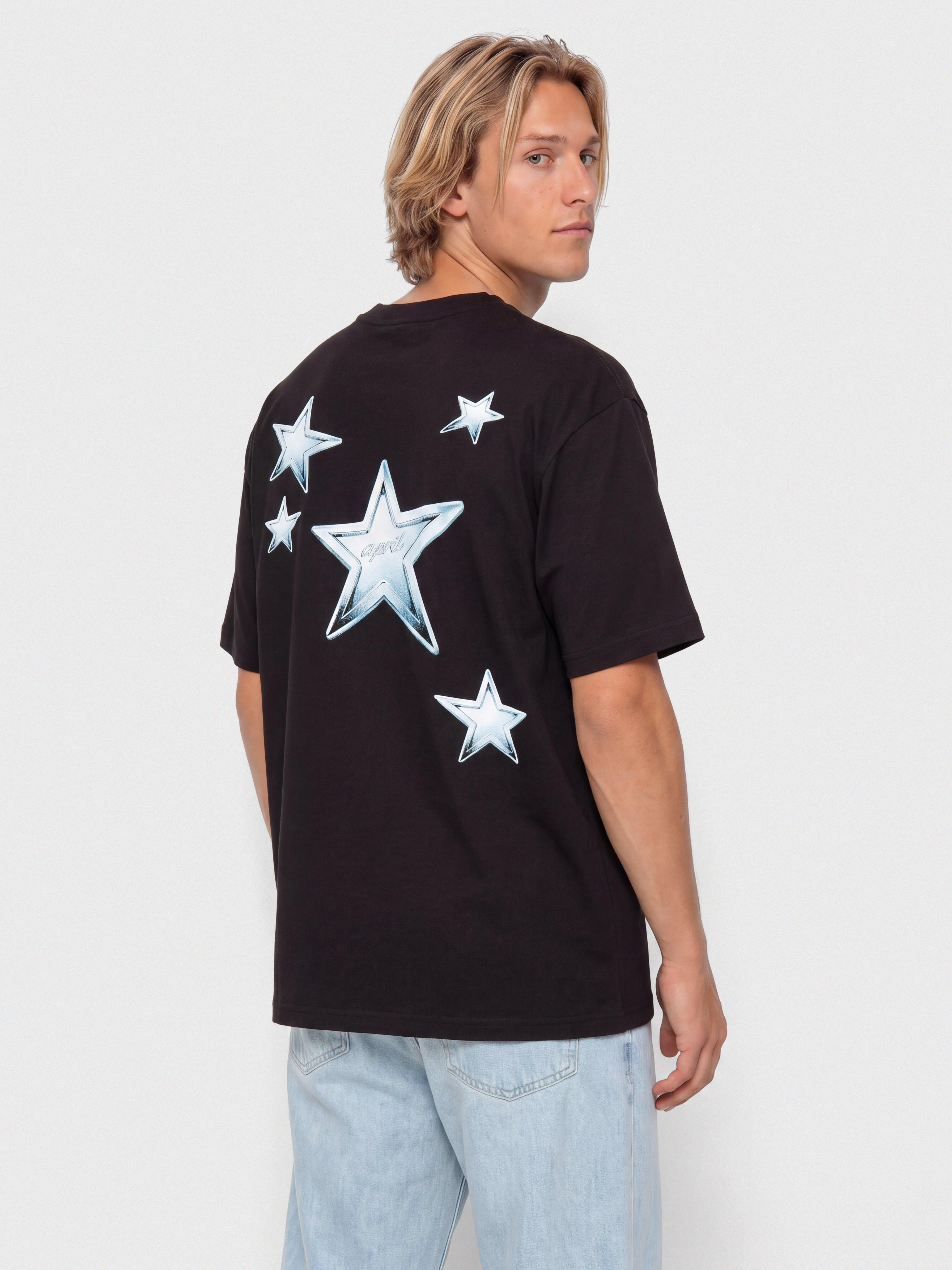 April Skateboards Stars T-Shirt (black)