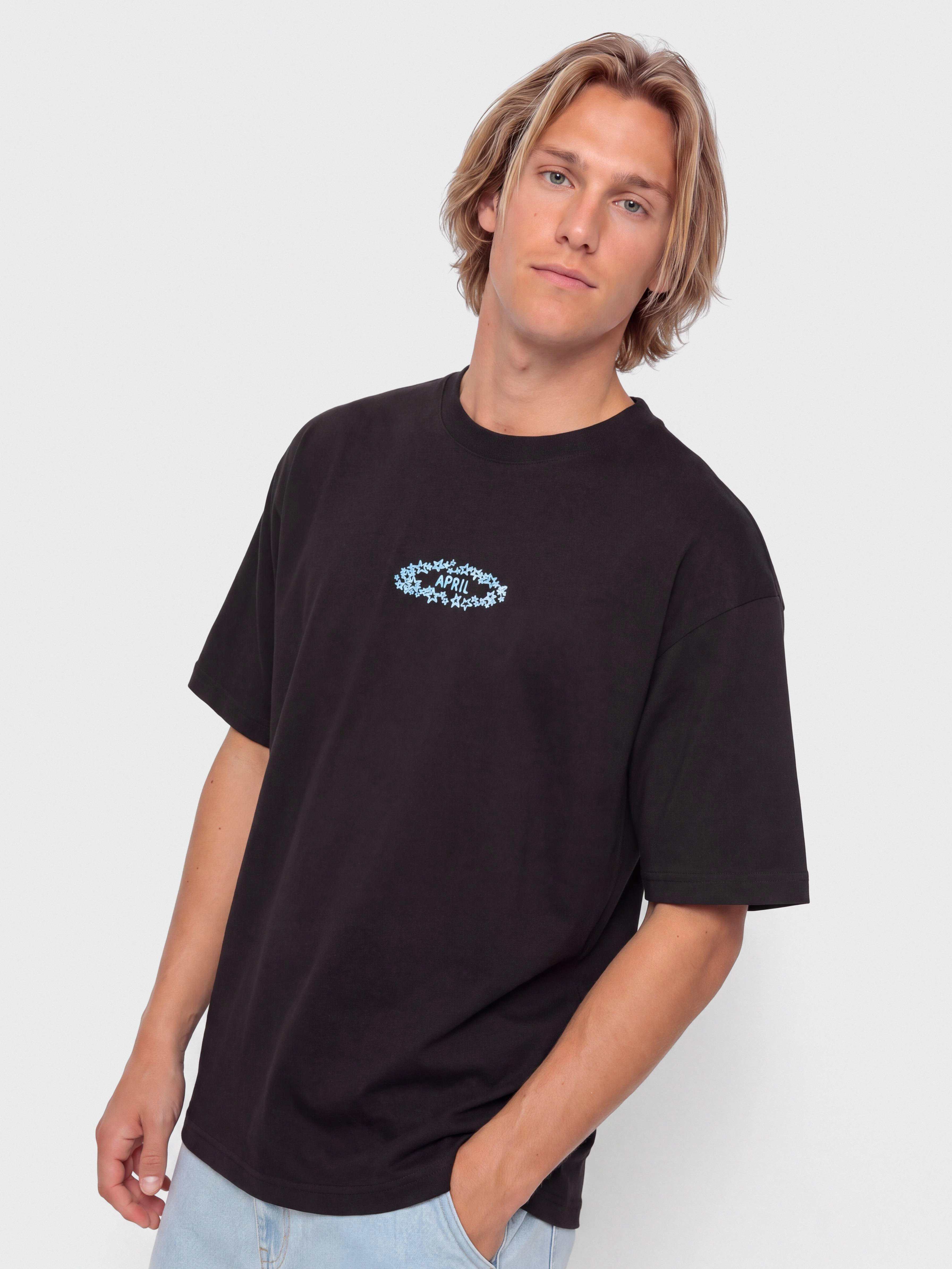 April Skateboards Stars T-Shirt (black)