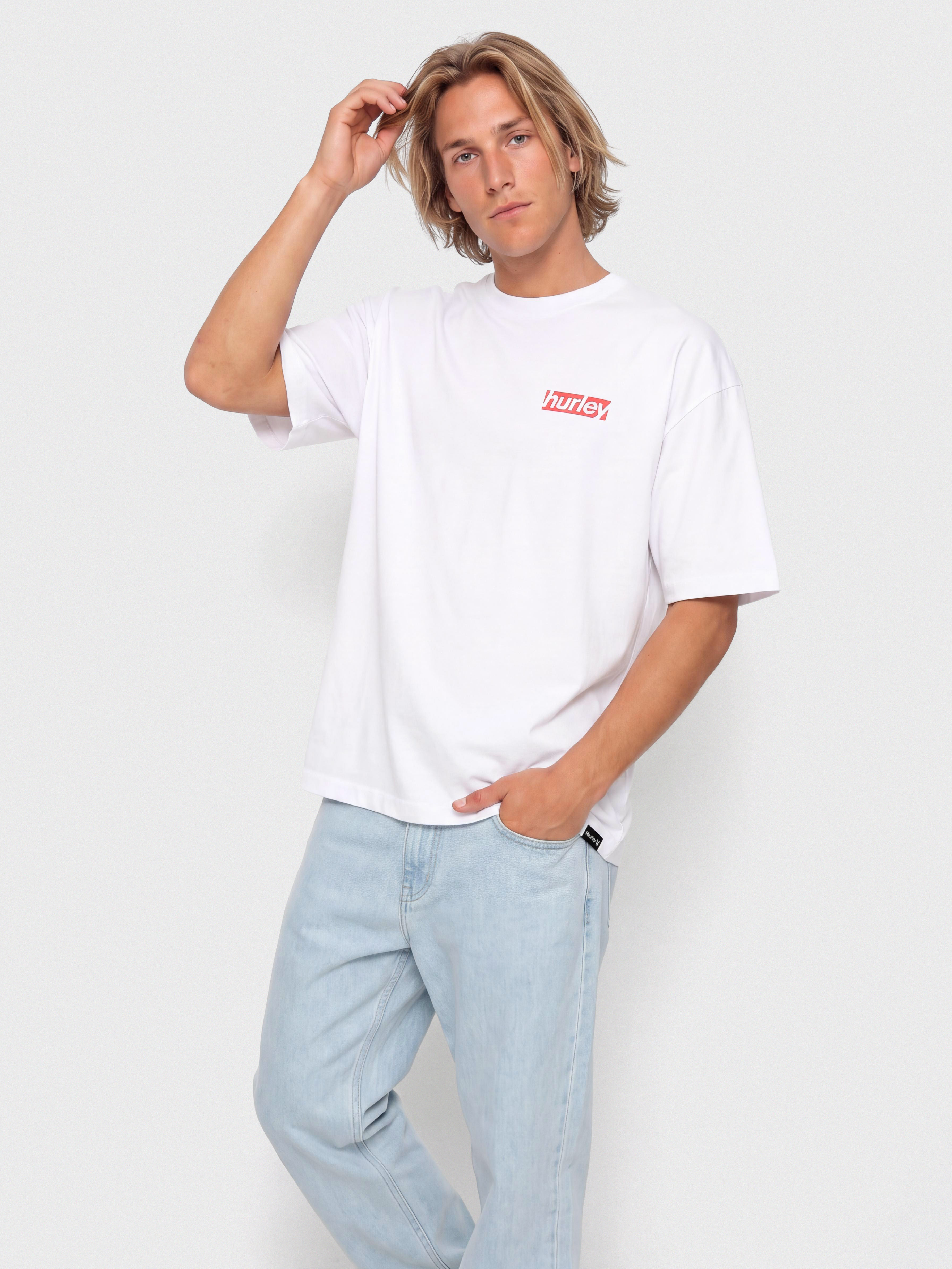 Hurley Throwback Fill T-Shirt (white)