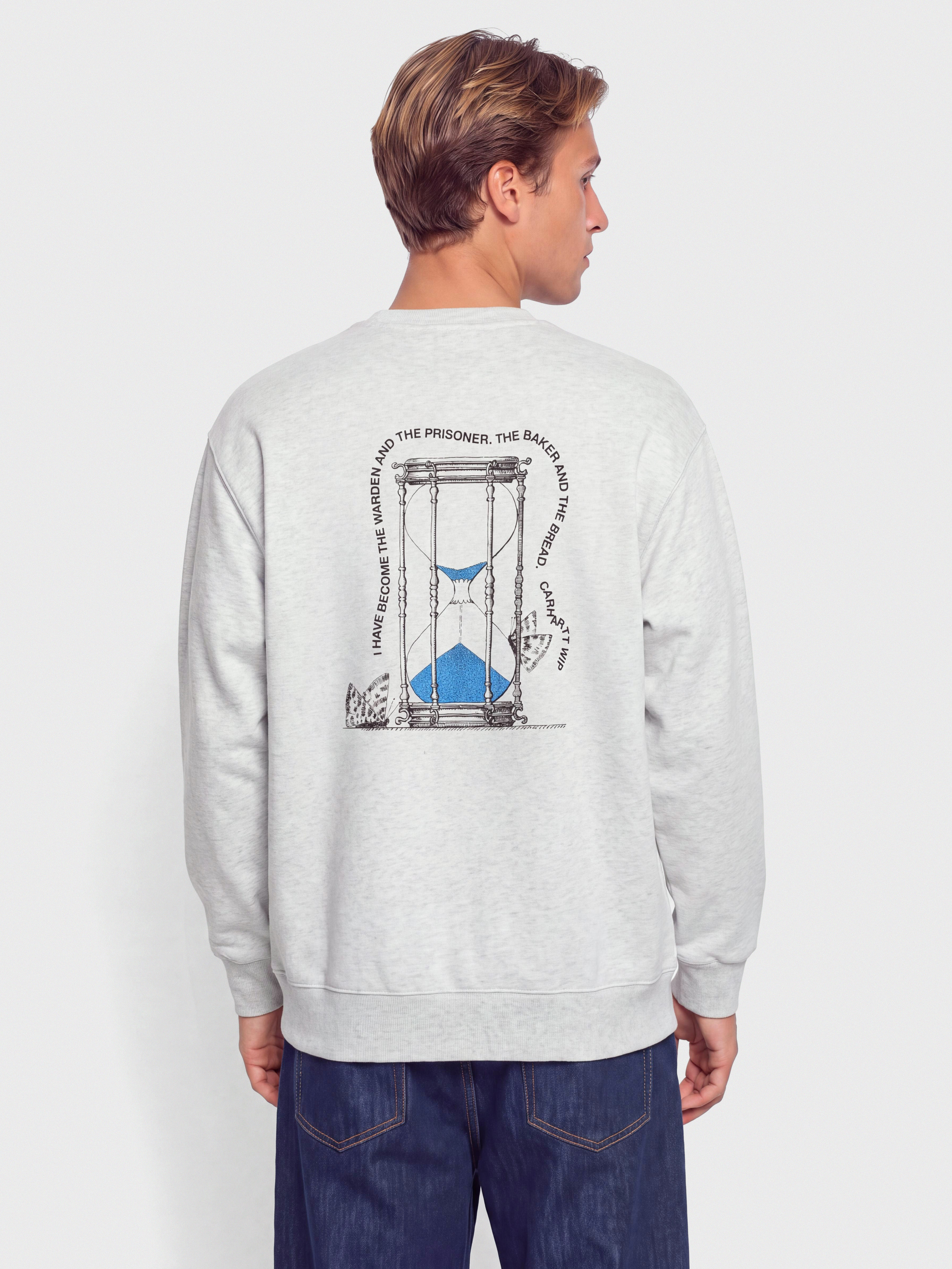 Carhartt WIP Sweatshirt Hourglass (ash heather/stone washed)