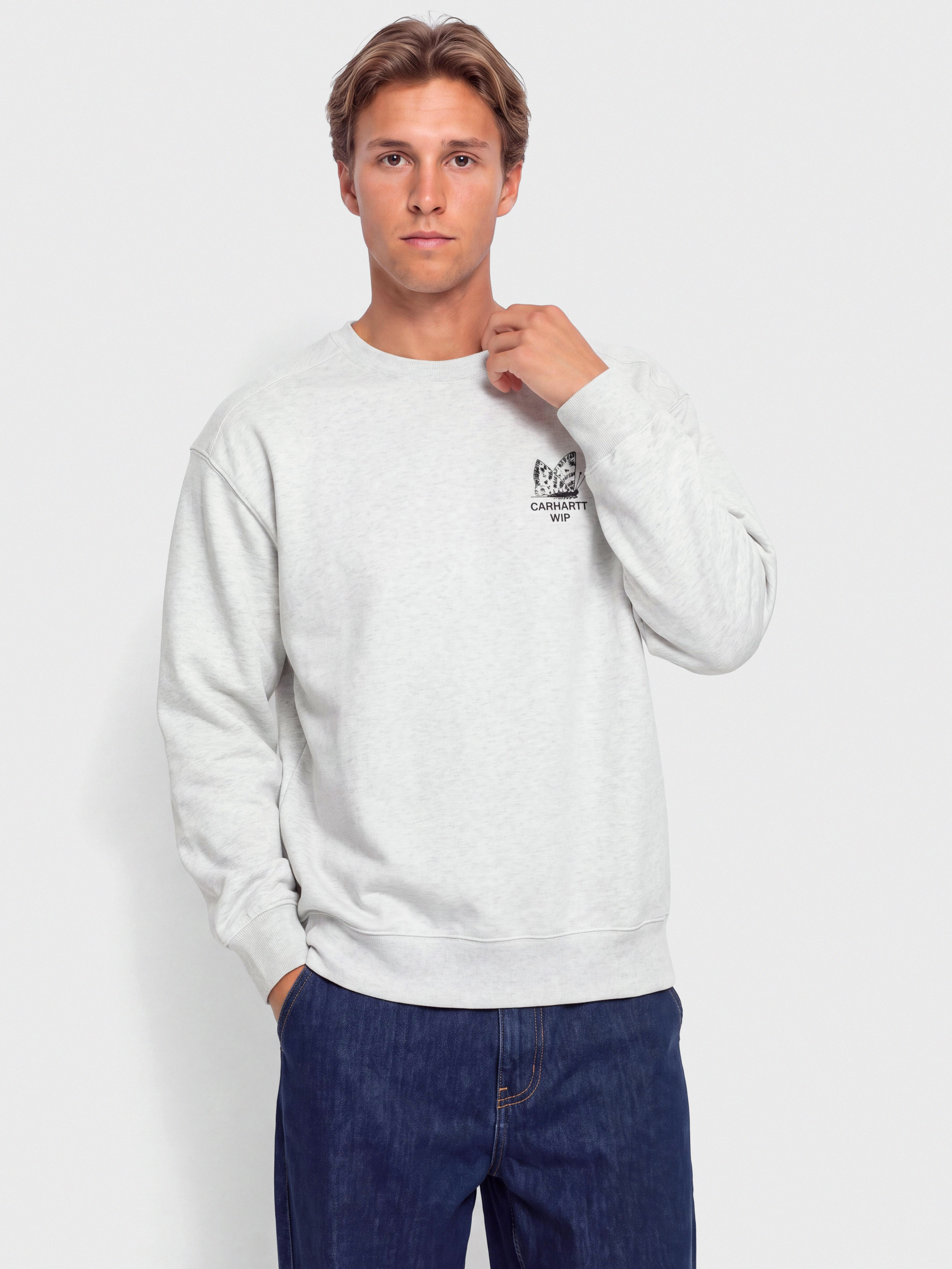 Carhartt WIP Sweatshirt Hourglass (ash heather/stone washed)