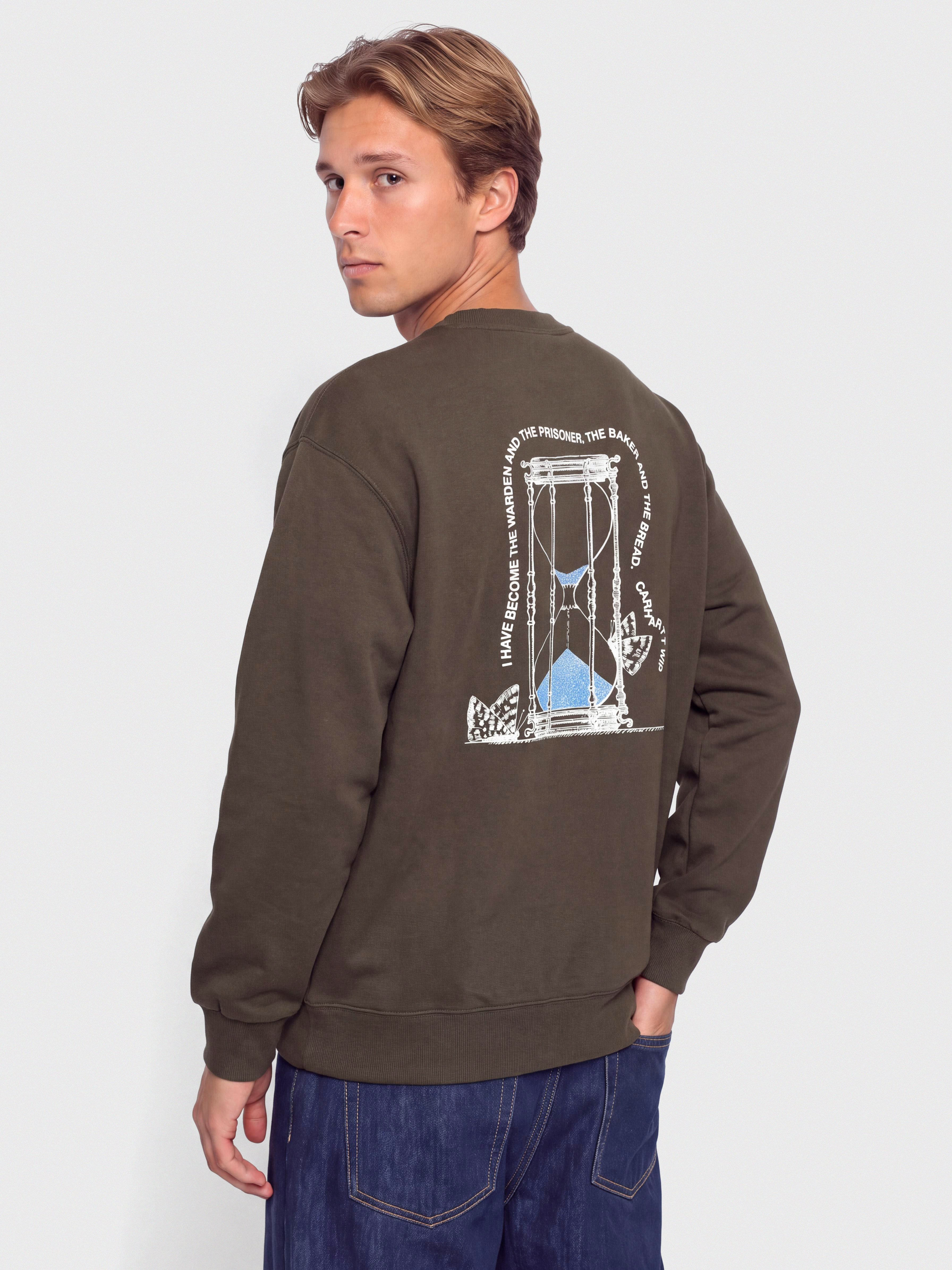 Carhartt WIP Sweatshirt Hourglass (cypress/stone washed)
