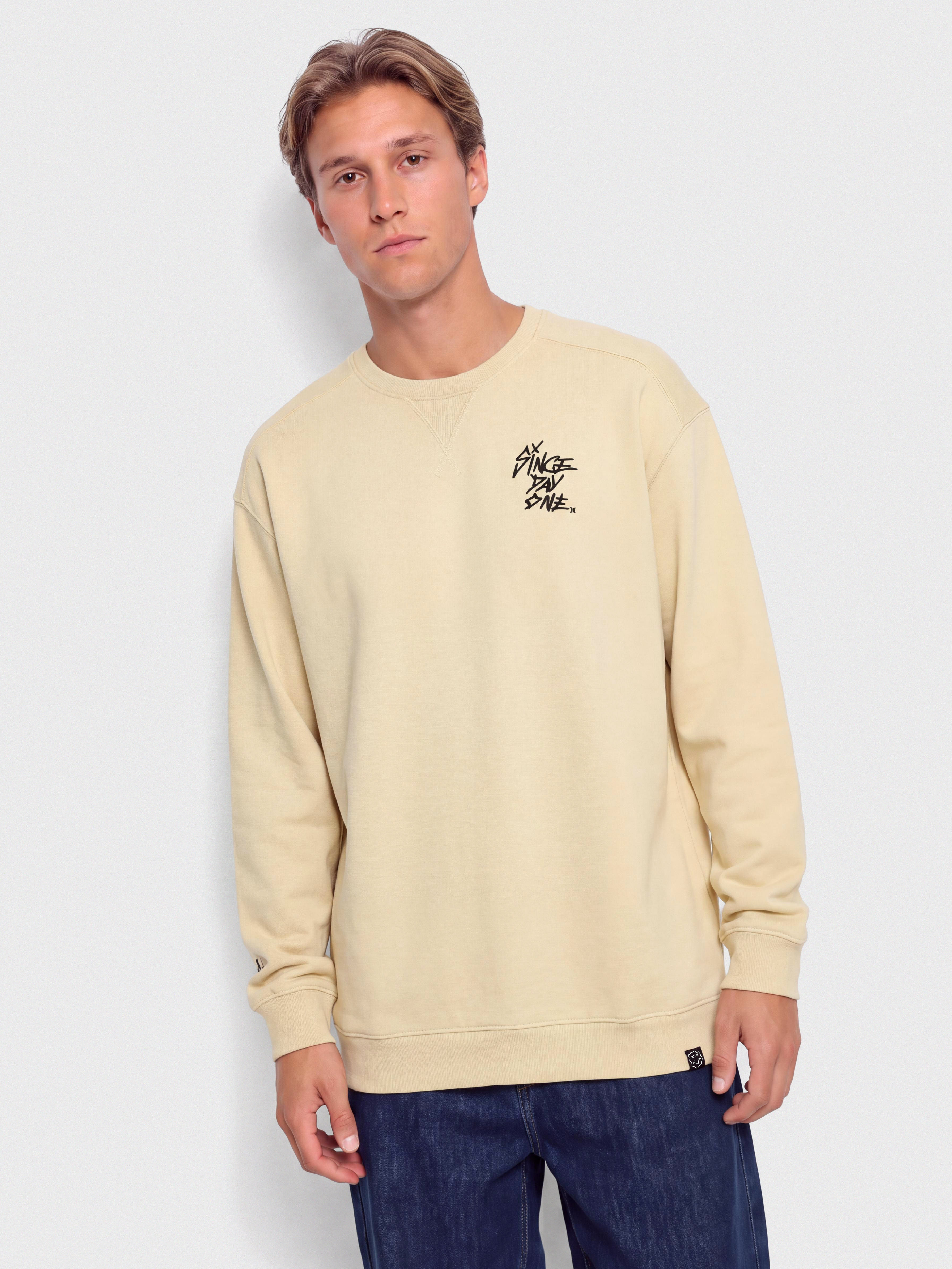 Hurley Sweatshirt Smile Crew (cream)