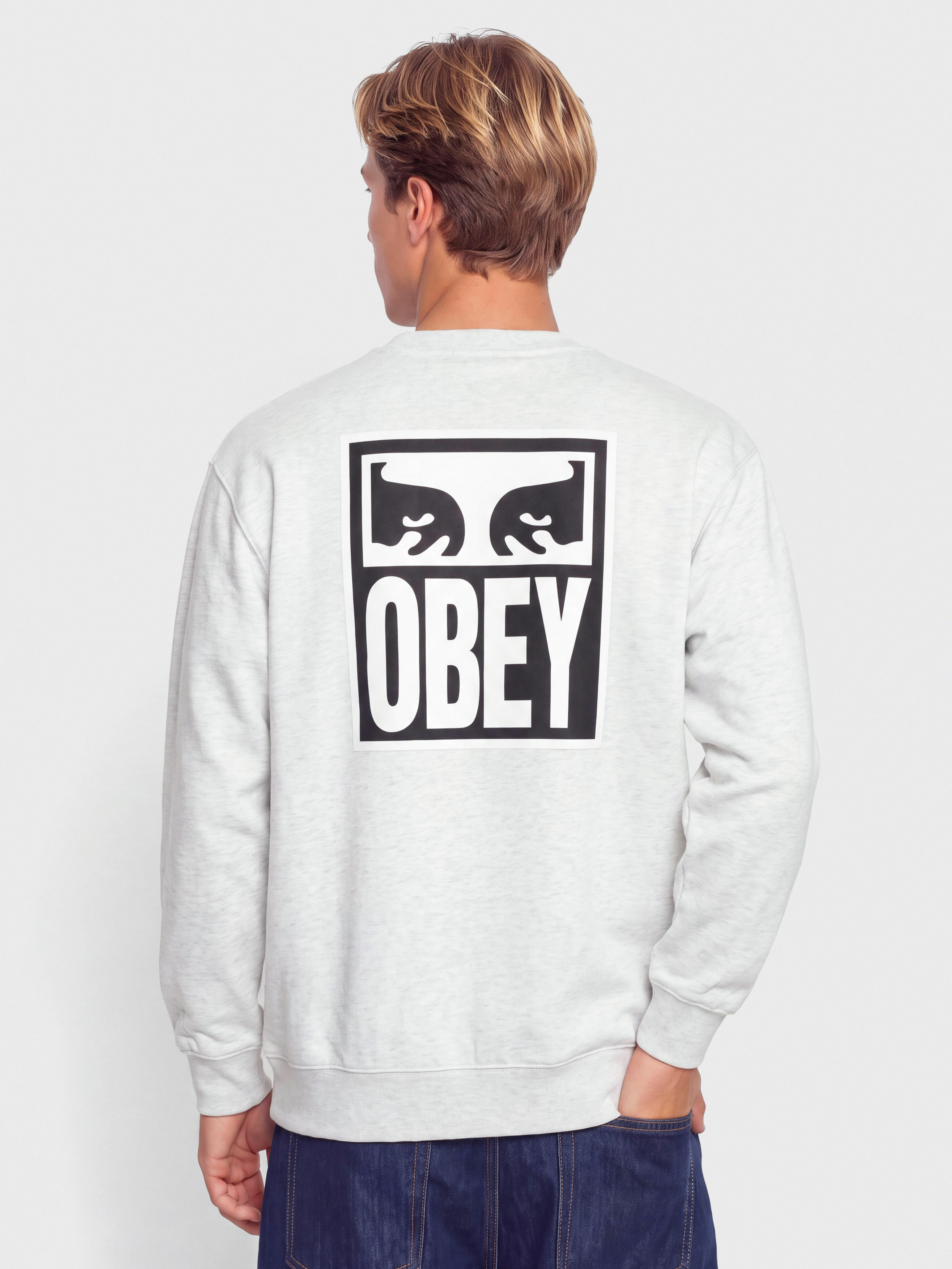 OBEY Eyes Icon Sweatshirt (heather grey)