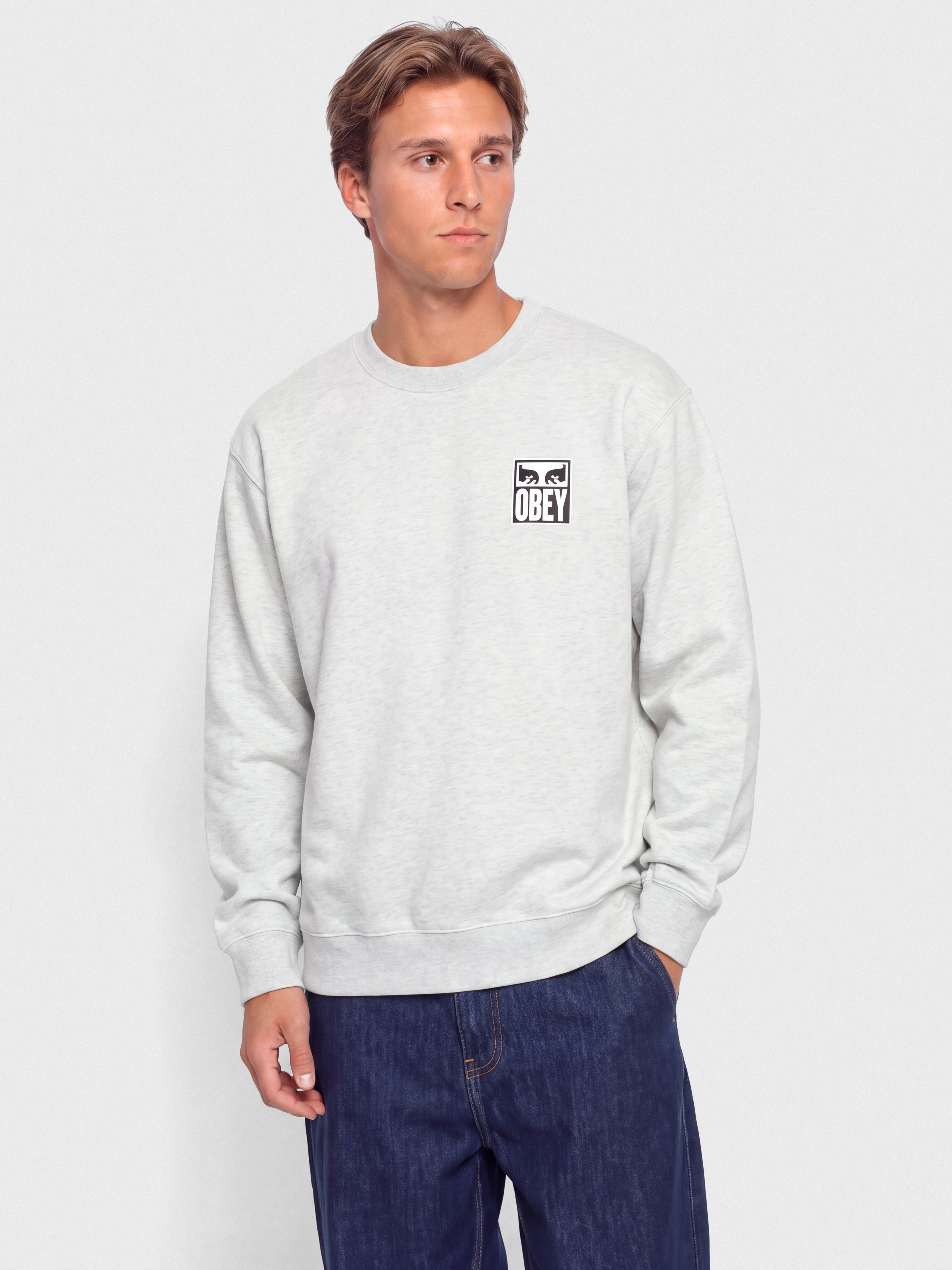 OBEY Eyes Icon Sweatshirt (heather grey)