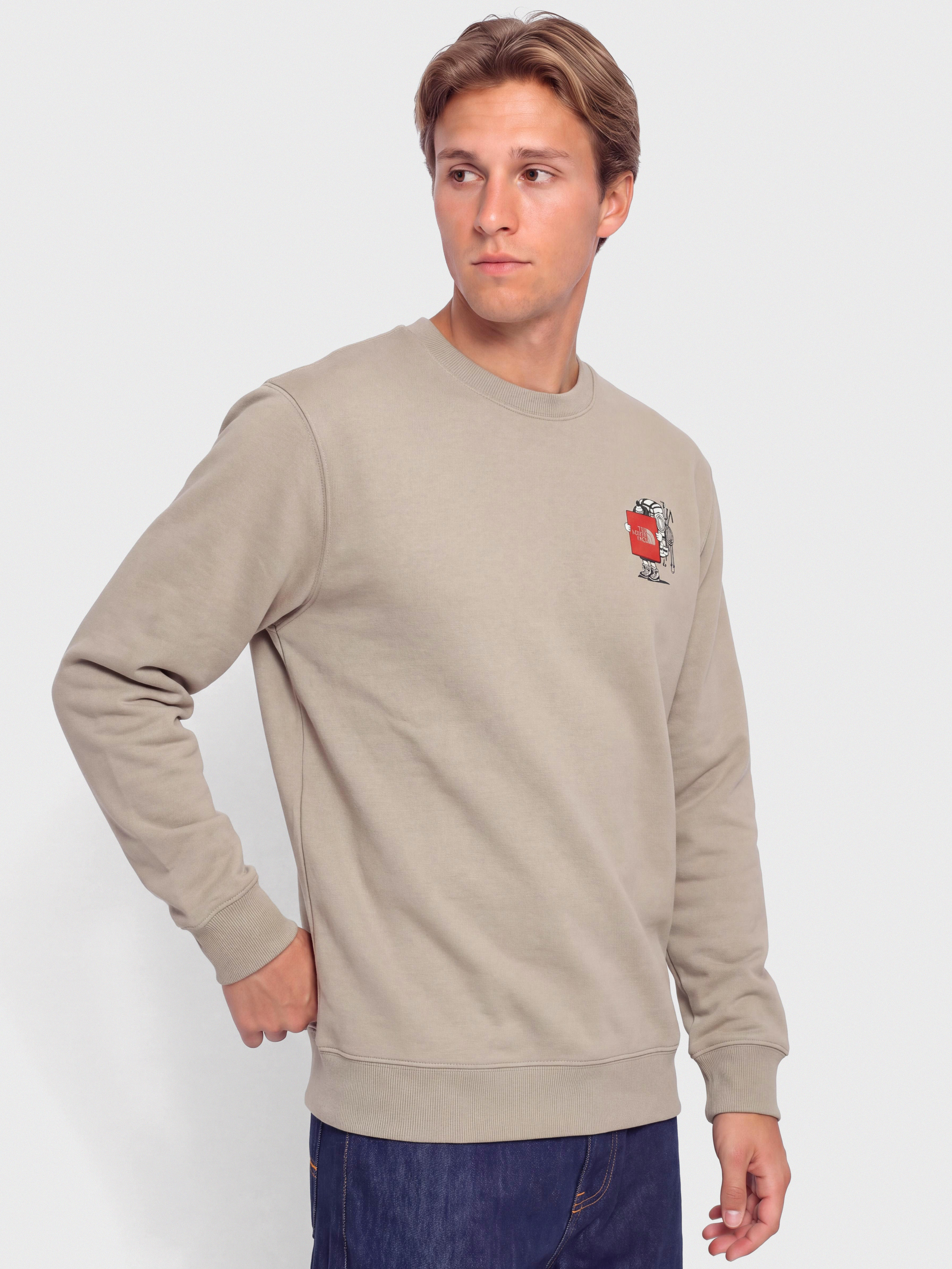 The North Face Sweatshirt Gear Up Get Out Relaxed (stone slab)