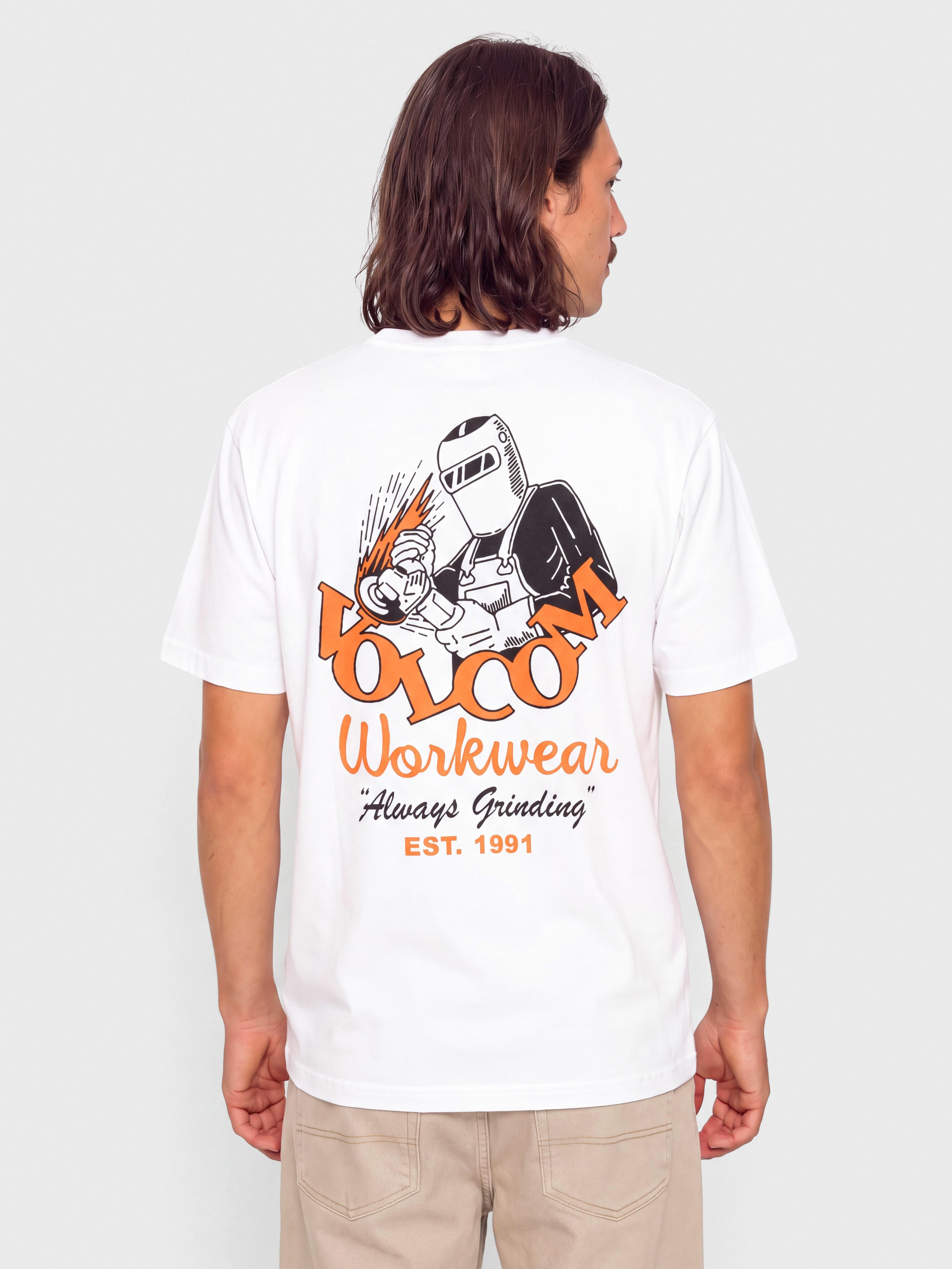 Volcom T-Shirt Always Grinding (white)