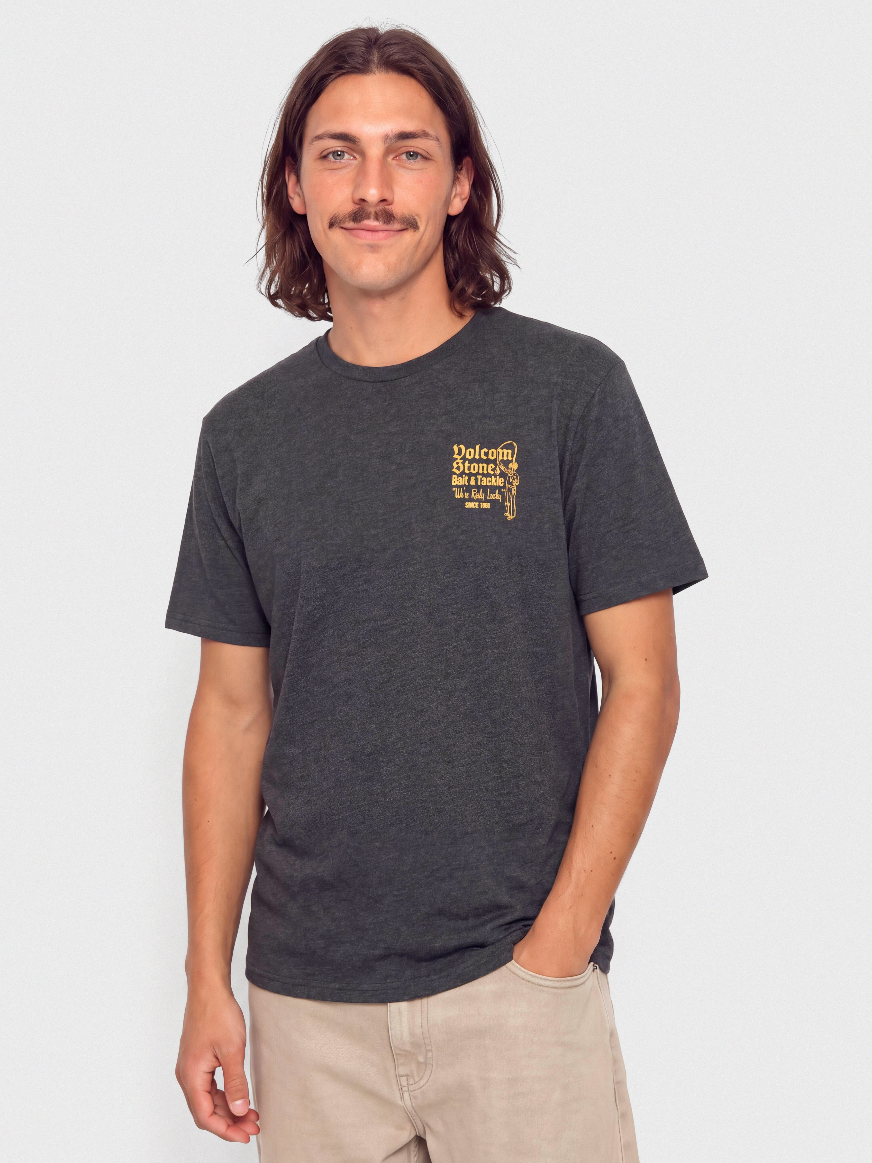 Volcom T-Shirt Reely Lucky Hth (heather black)
