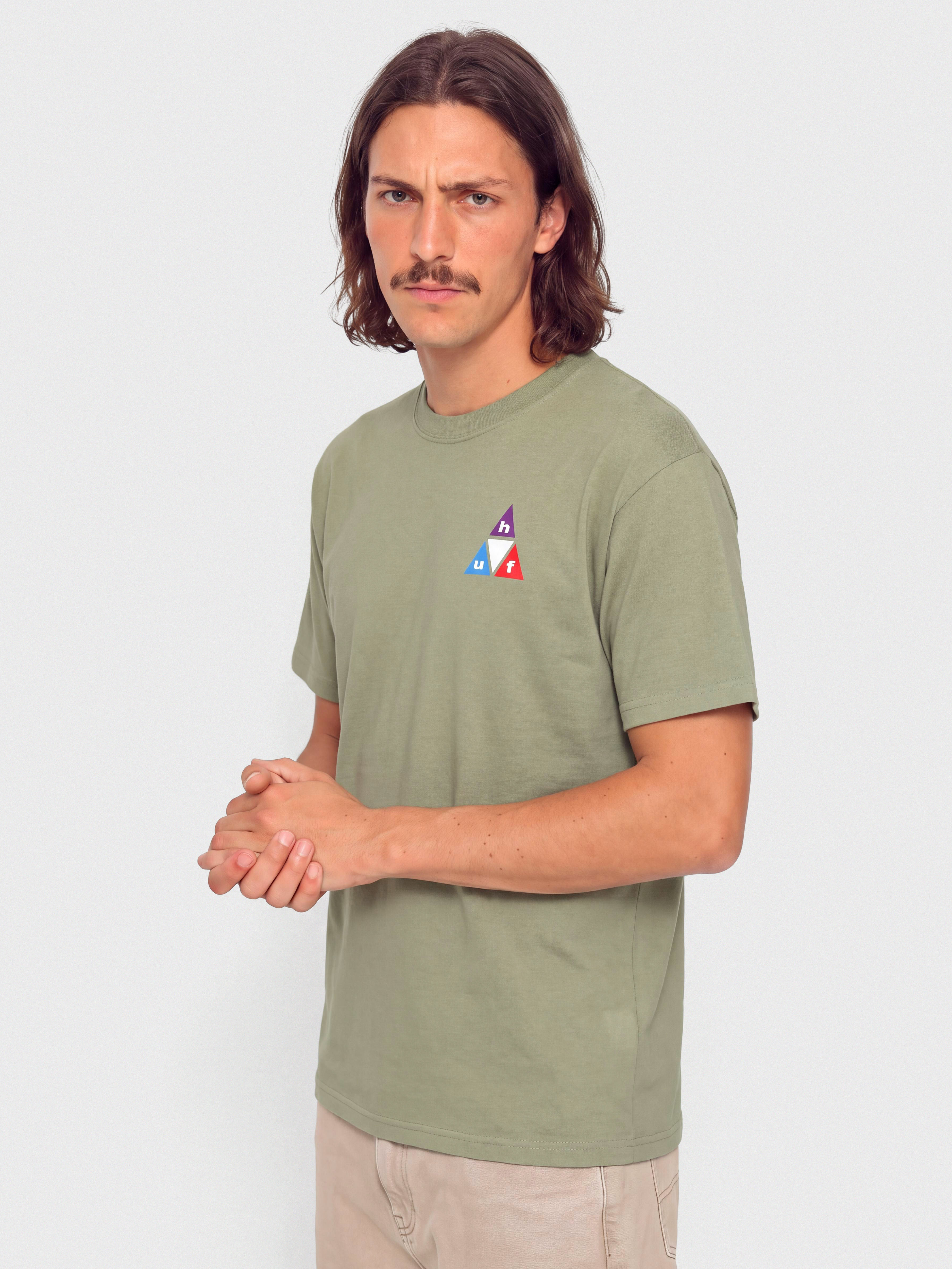 HUF T-Shirt Prism TT (desert green)