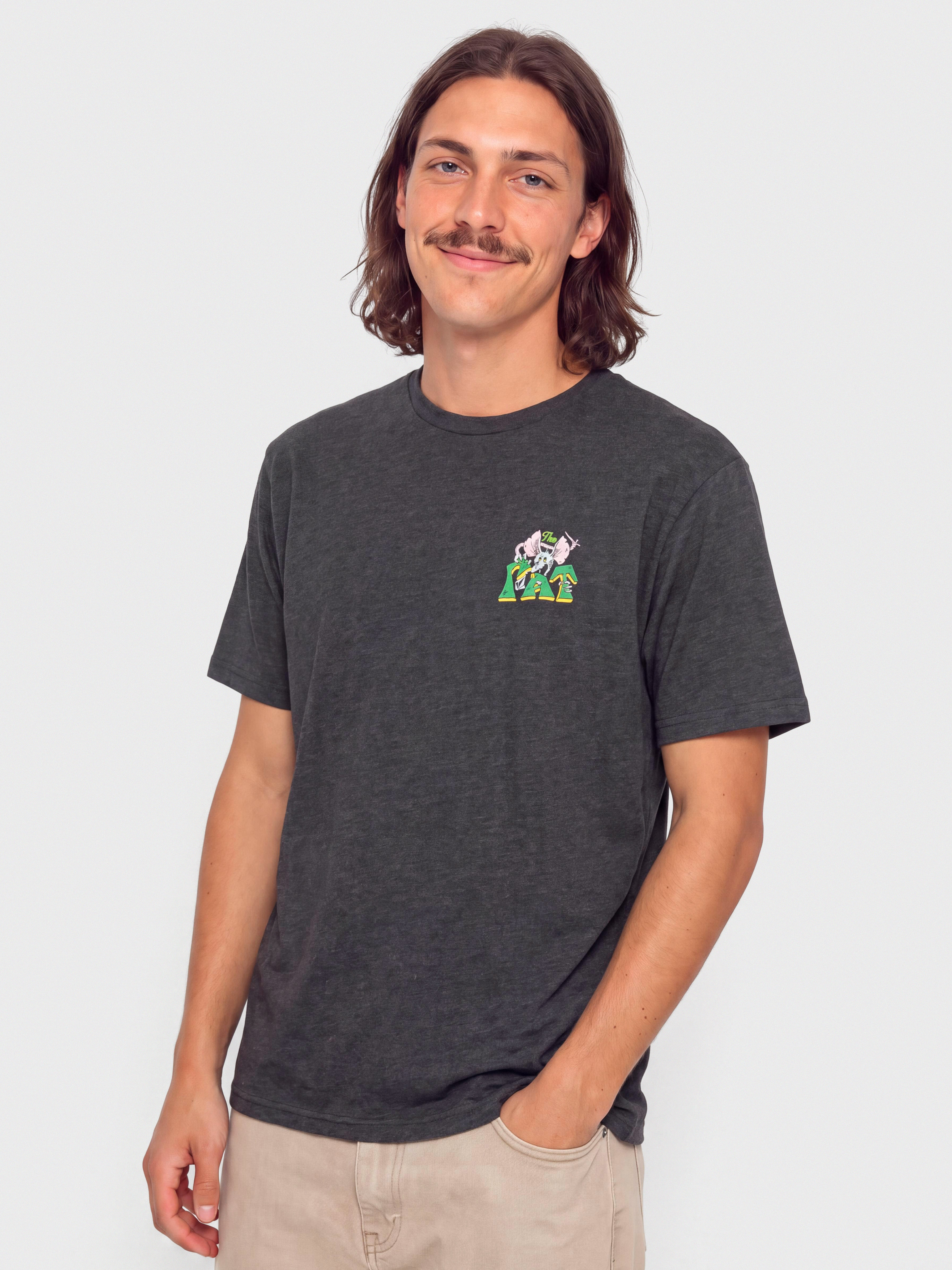 Volcom T-Shirt Tipsy Rat Hth (heather black)