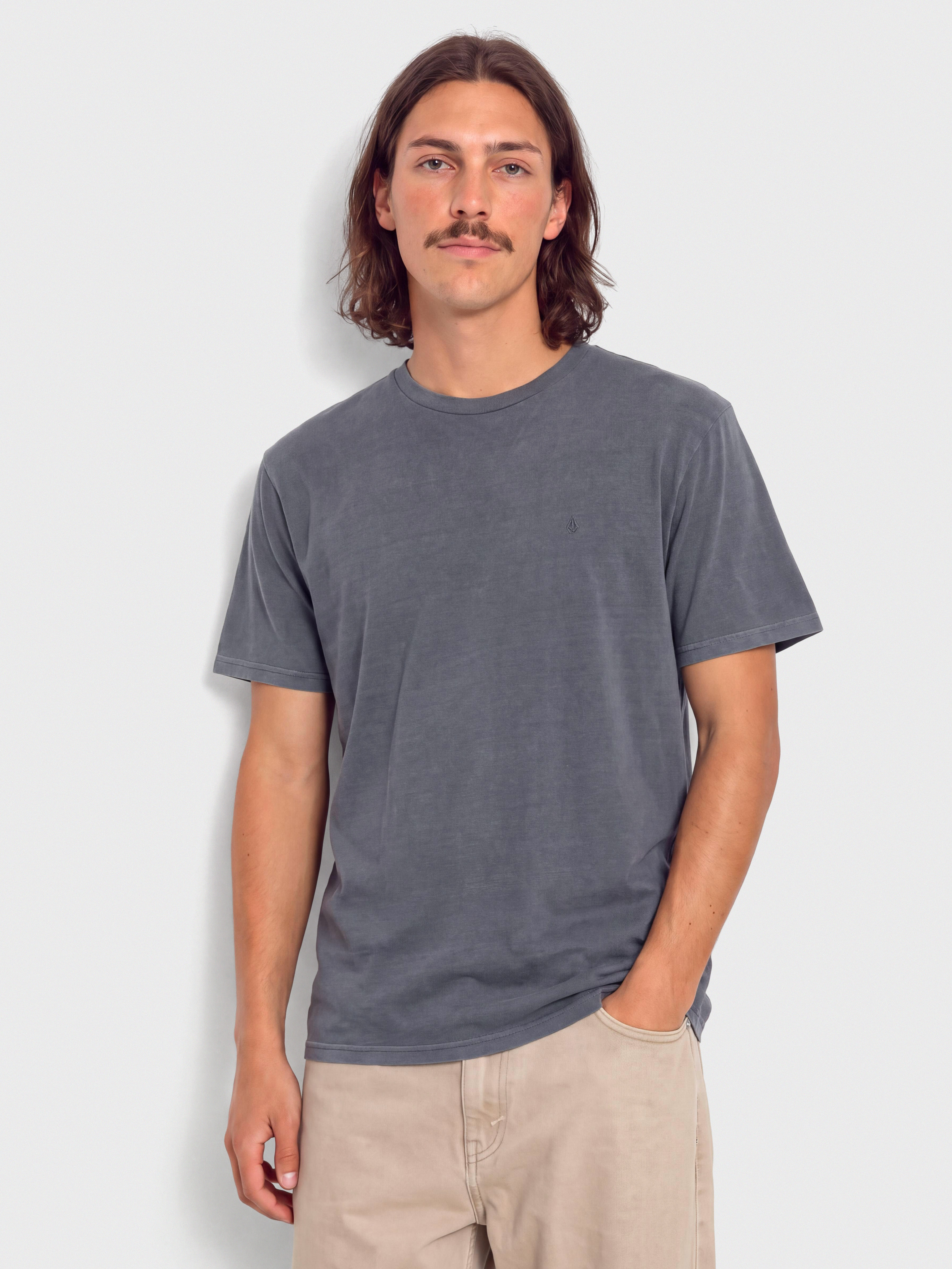 Volcom T-Shirt Solid Stone Emb (storm blue)