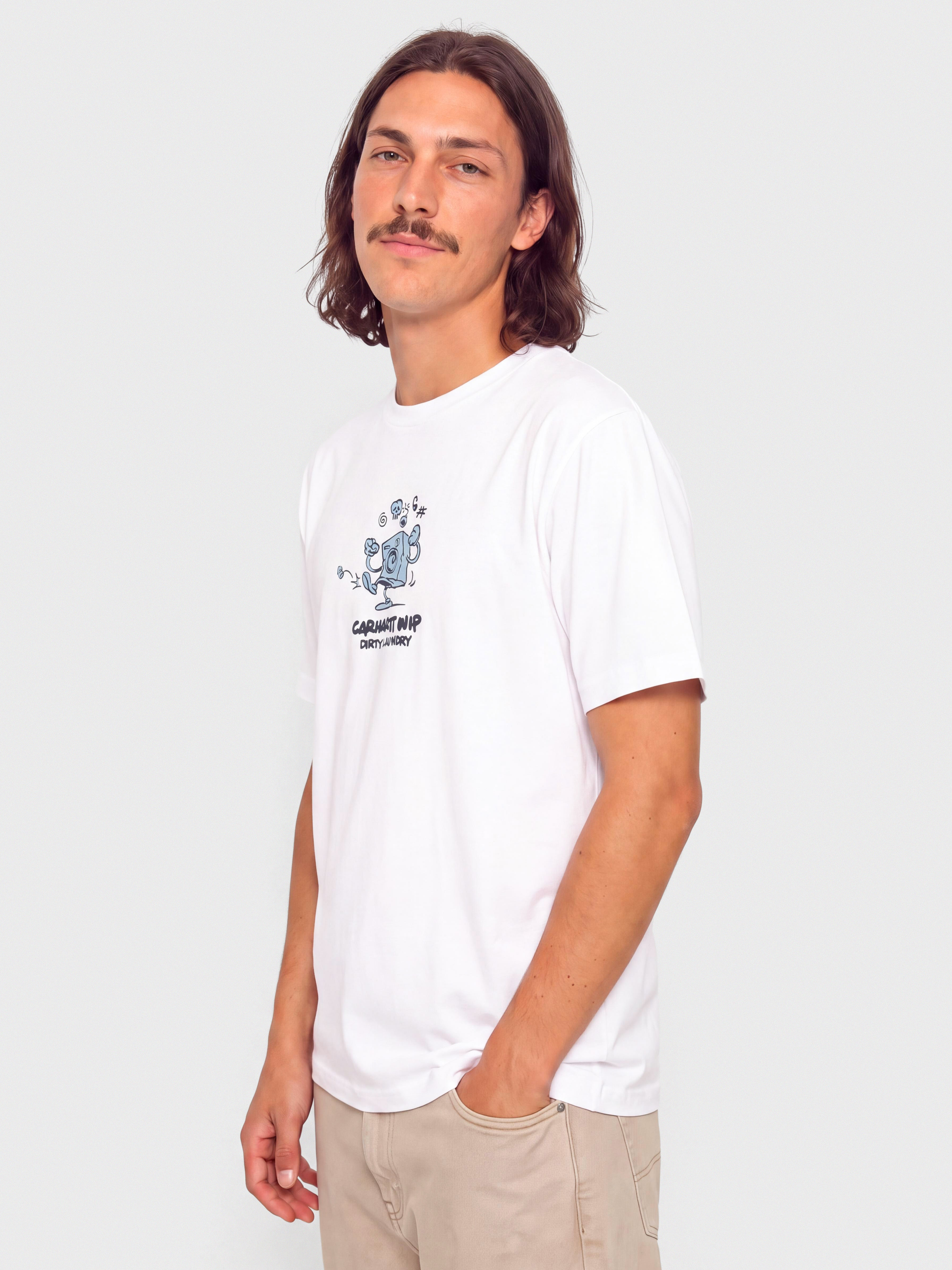 Carhartt WIP Dirty Laundry T-Shirt (white)