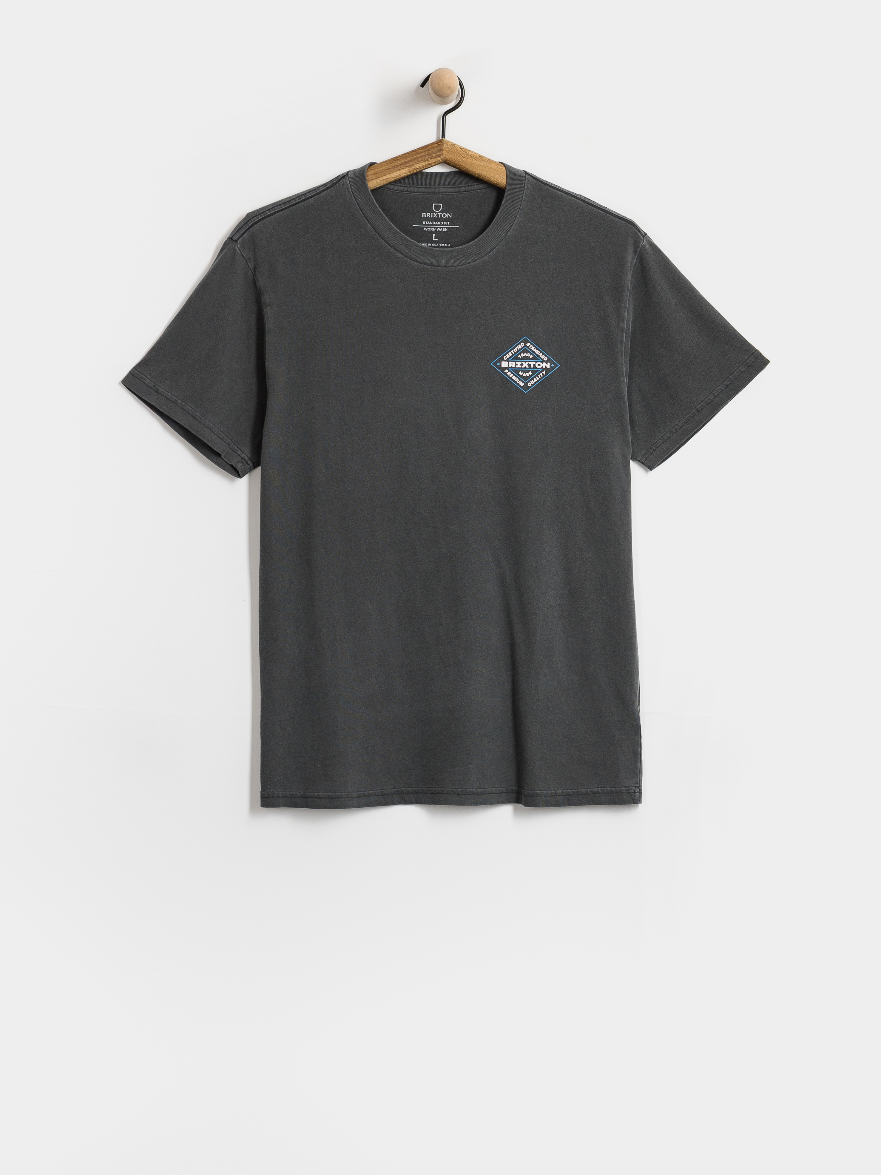 Brixton Lowry Stnd T-Shirt (black worn wash)