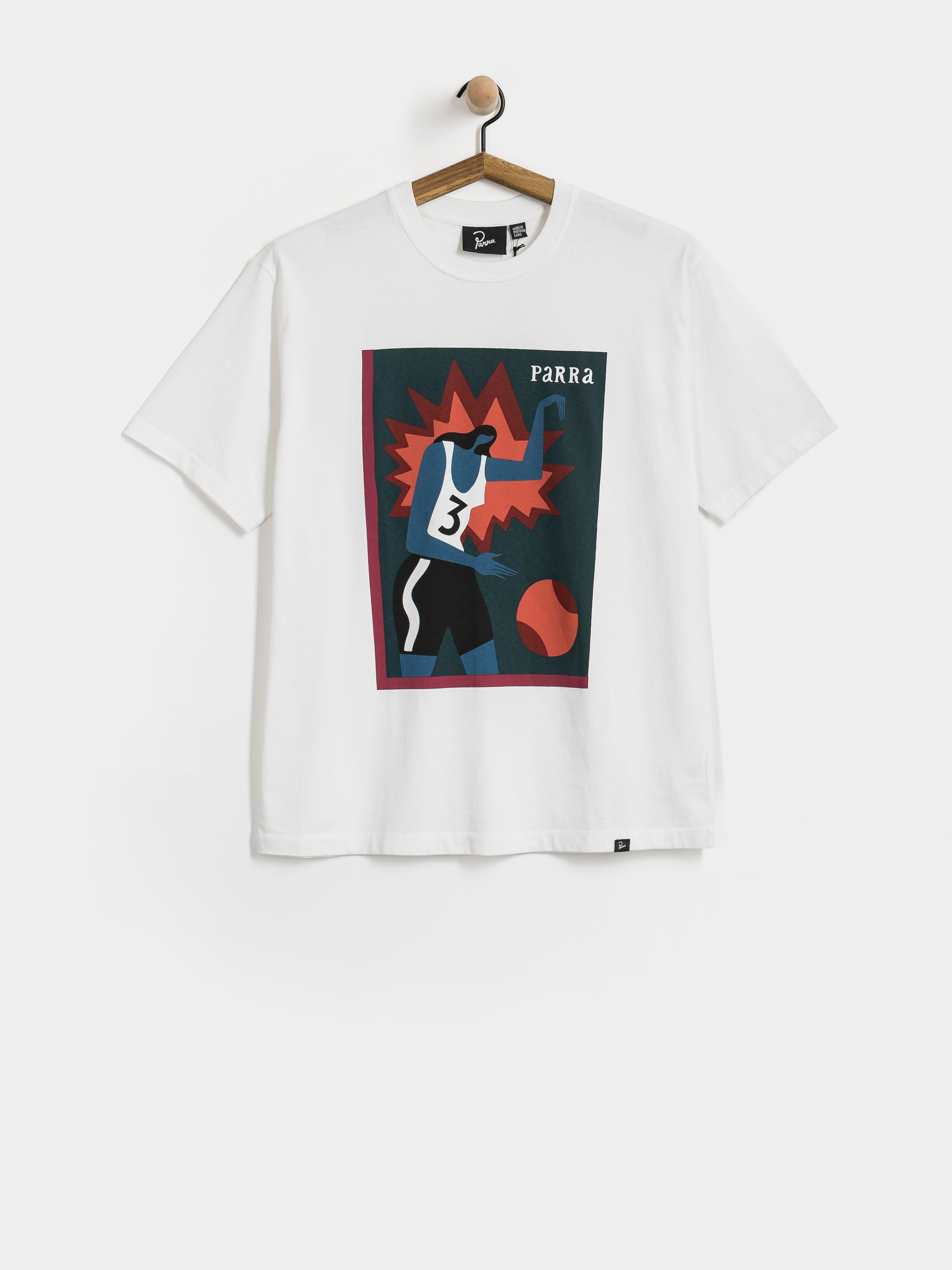 by Parra T-Shirt Baseketball (white)