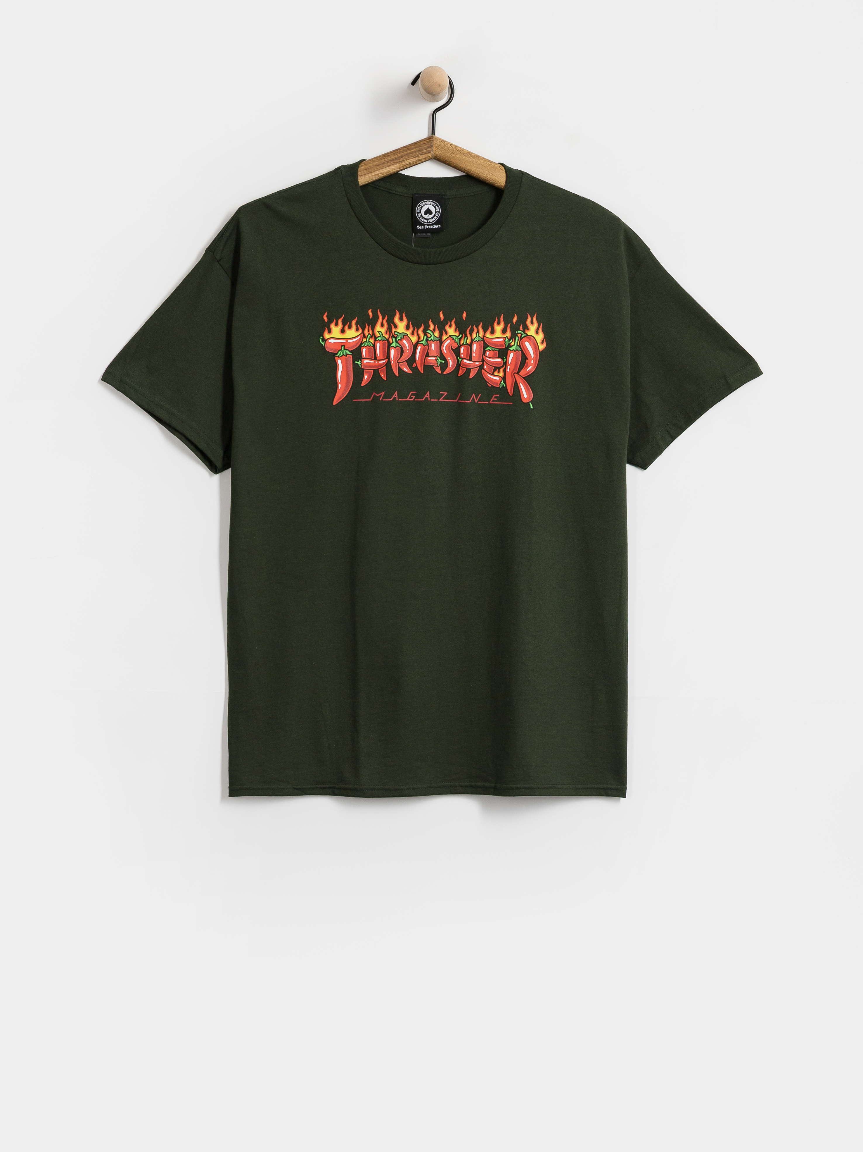 Thrasher T-Shirt Fuego (forest green)