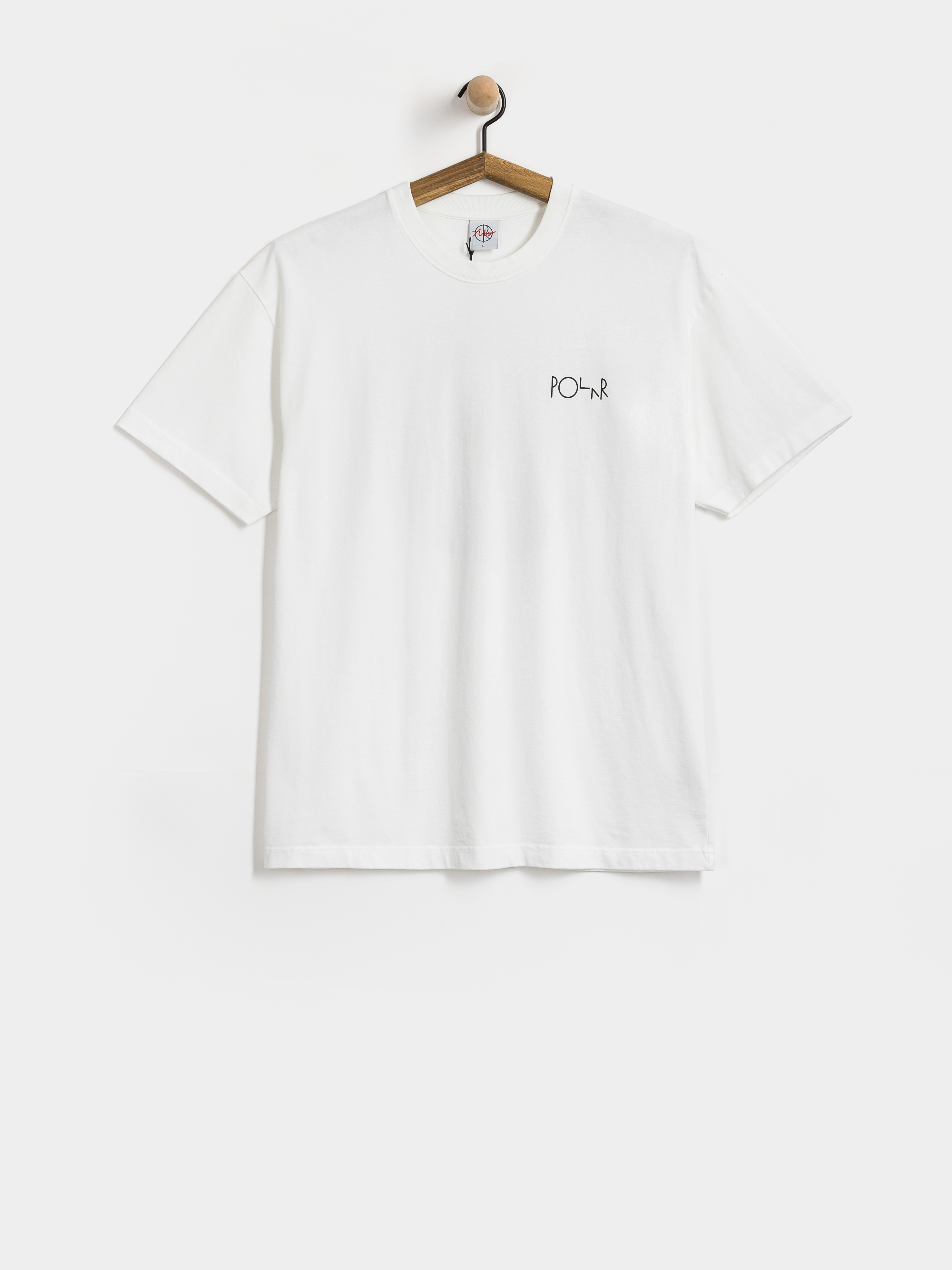 Polar Skate T-Shirt Fill Logo Klez Crossing (white)