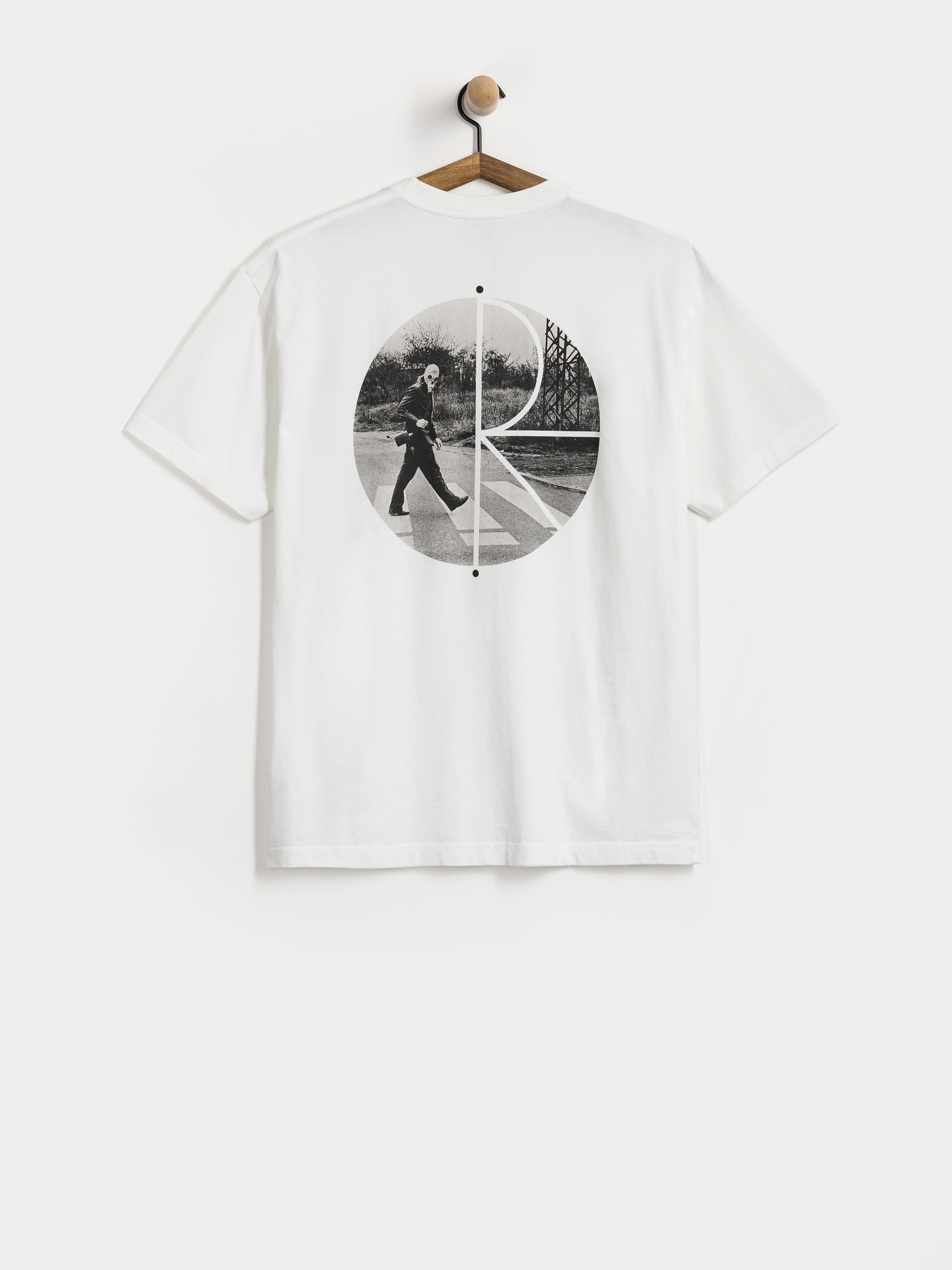 Polar Skate T-Shirt Fill Logo Klez Crossing (white)
