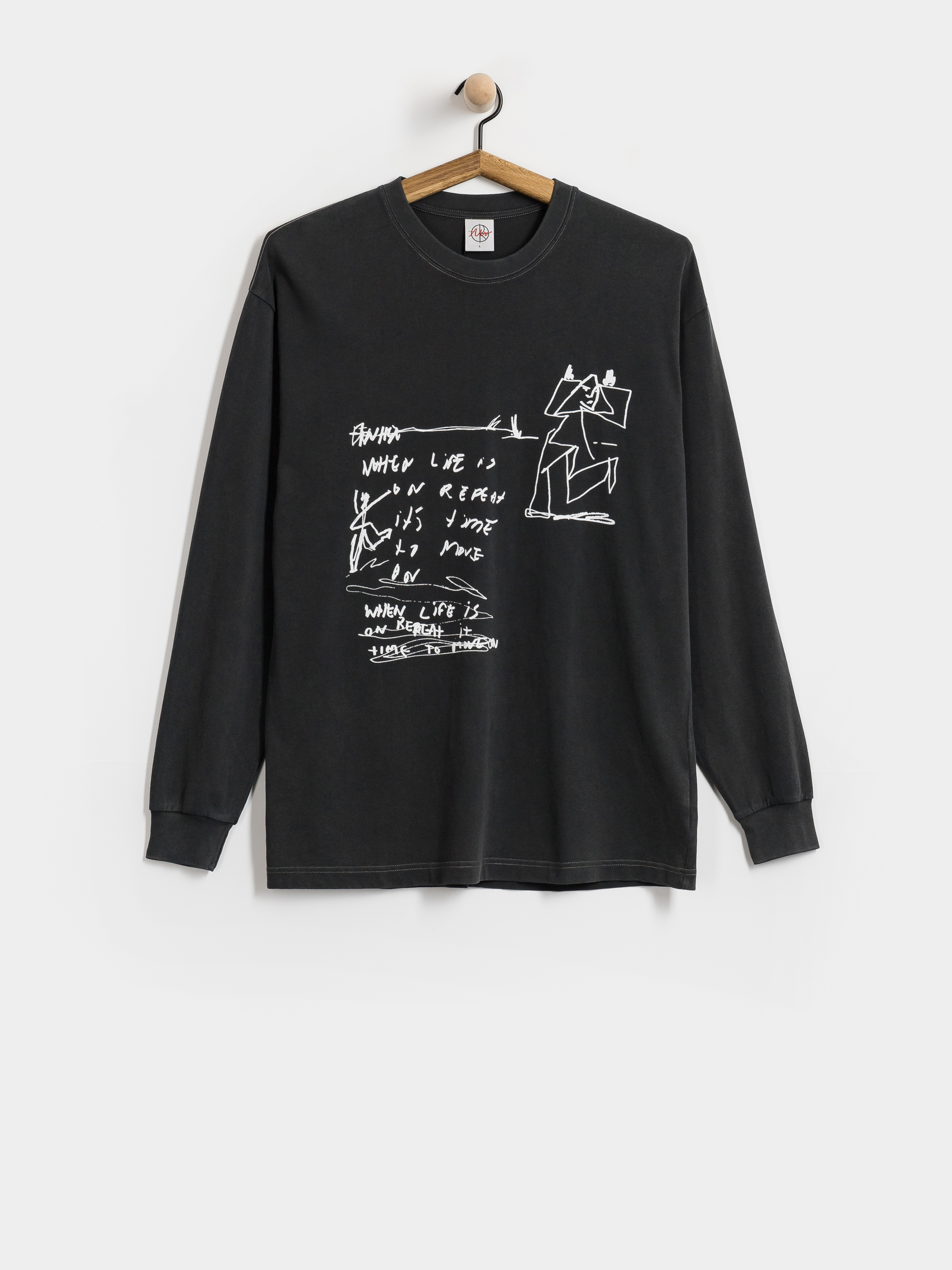 Polar Skate Longsleeve On Repeat (silver black)