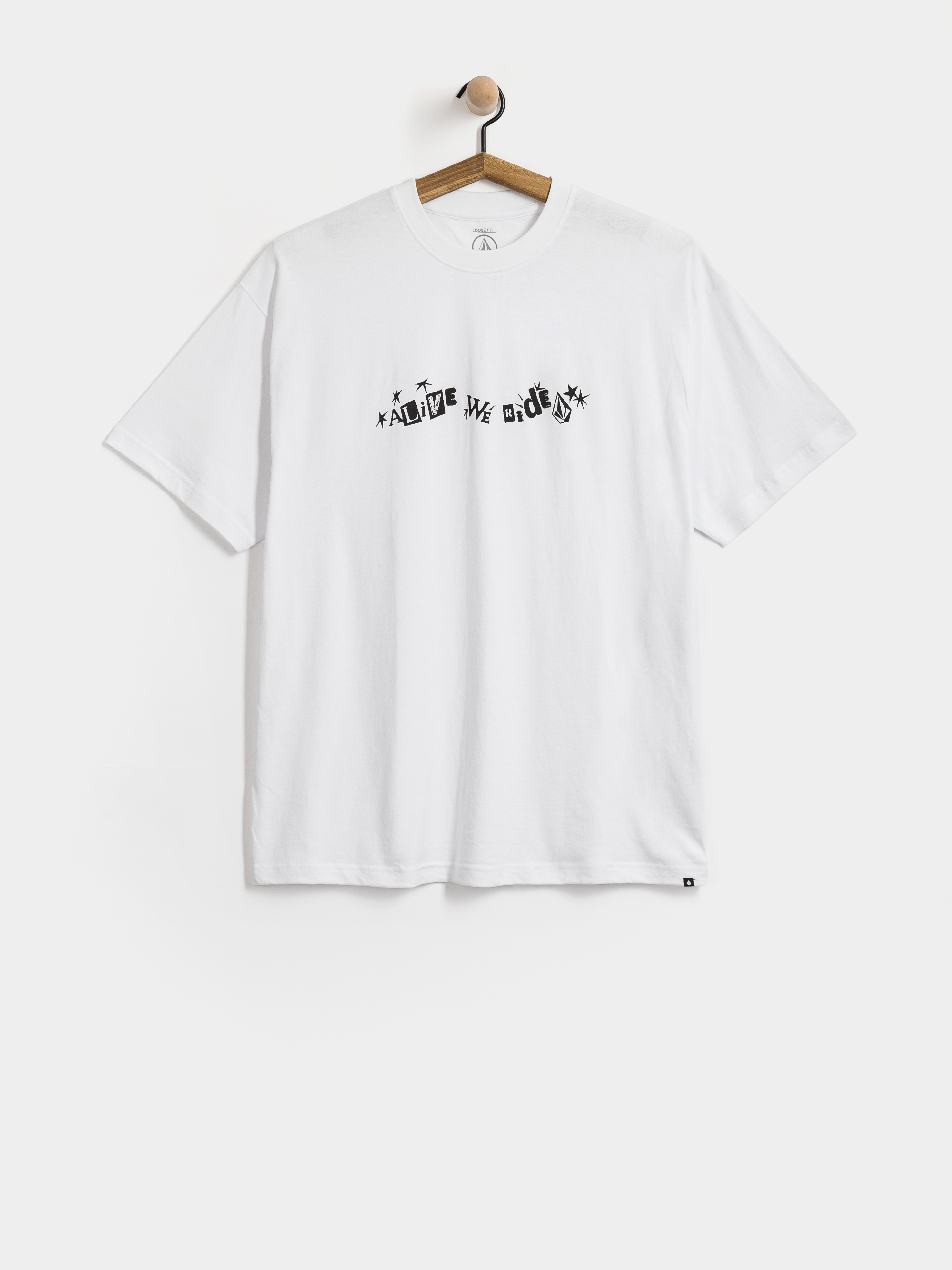 Volcom T-Shirt Alive We Ride Lse (white)