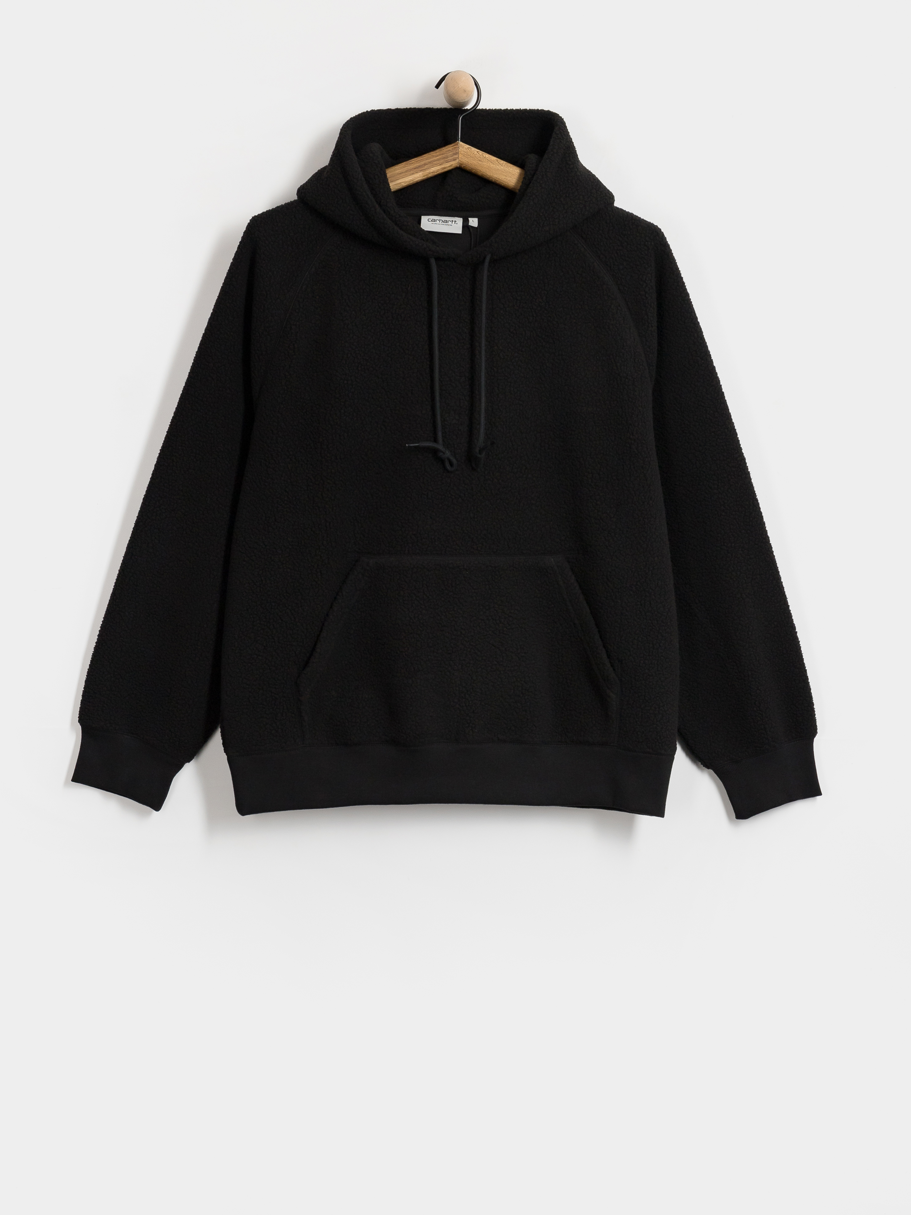 Carhartt WIP Fleece Jacke Hooded Limn C (black)
